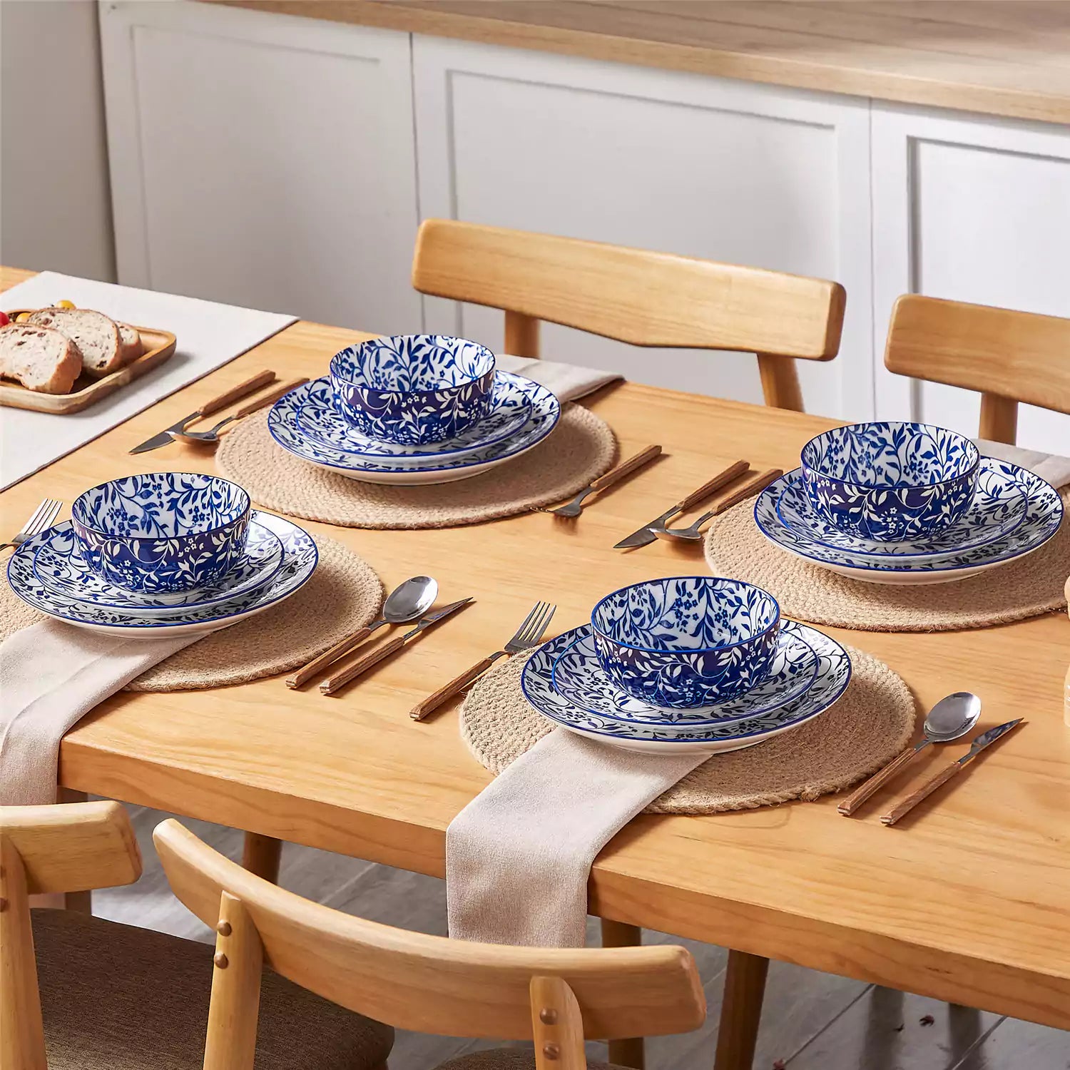 Selene 12 Piece Dinnerware Set
