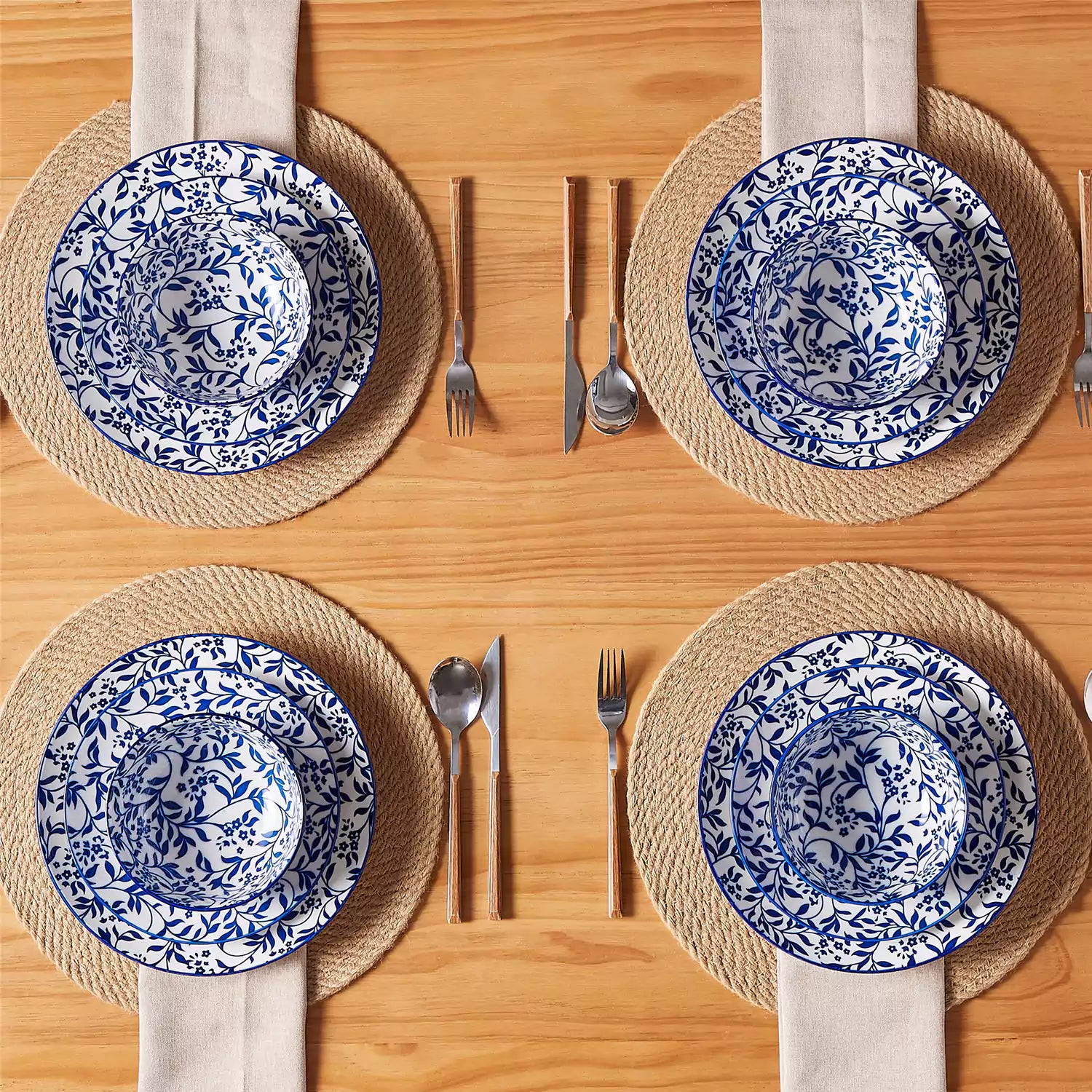 Selene 12 Piece Dinnerware Set