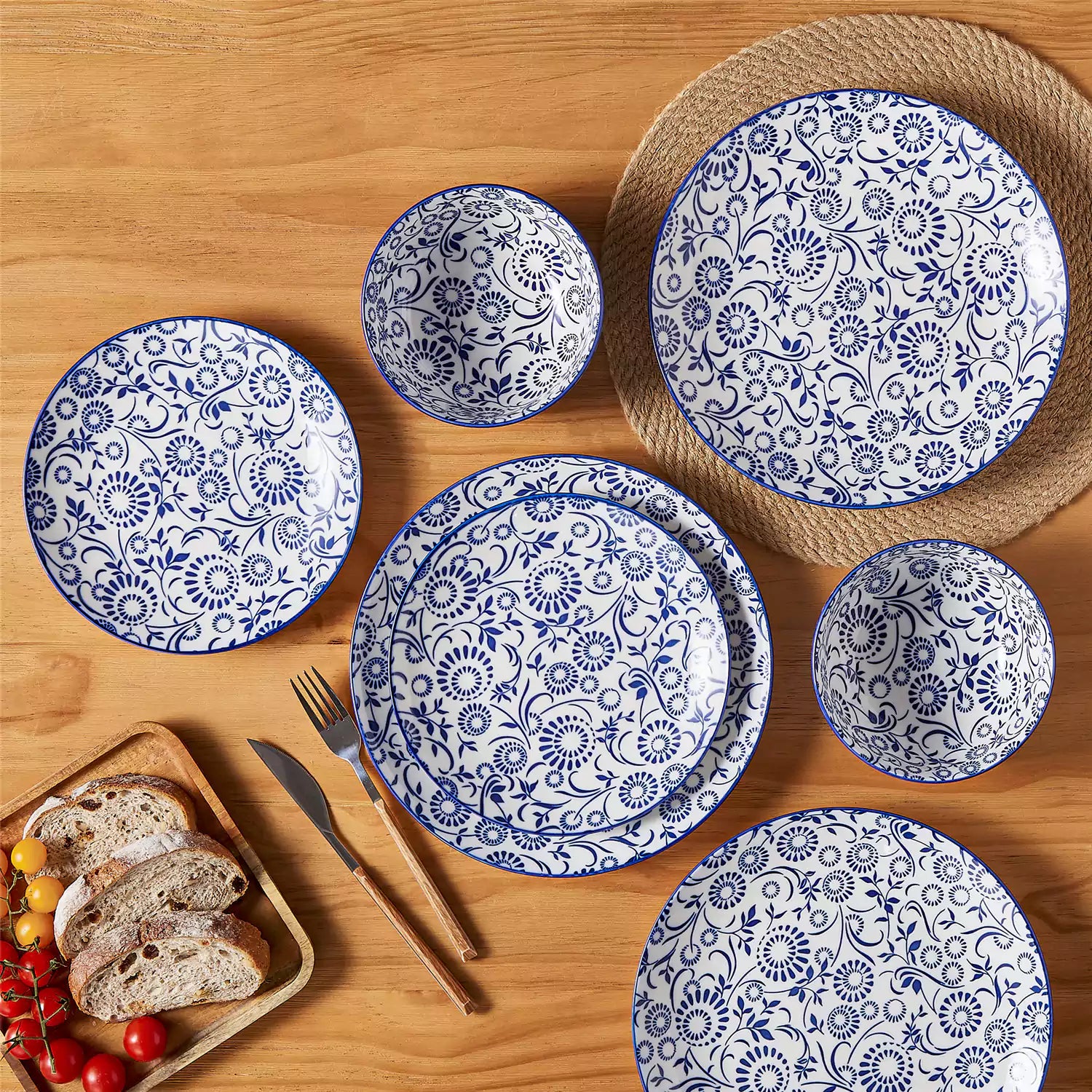 Selene 12 Piece Dinnerware Set