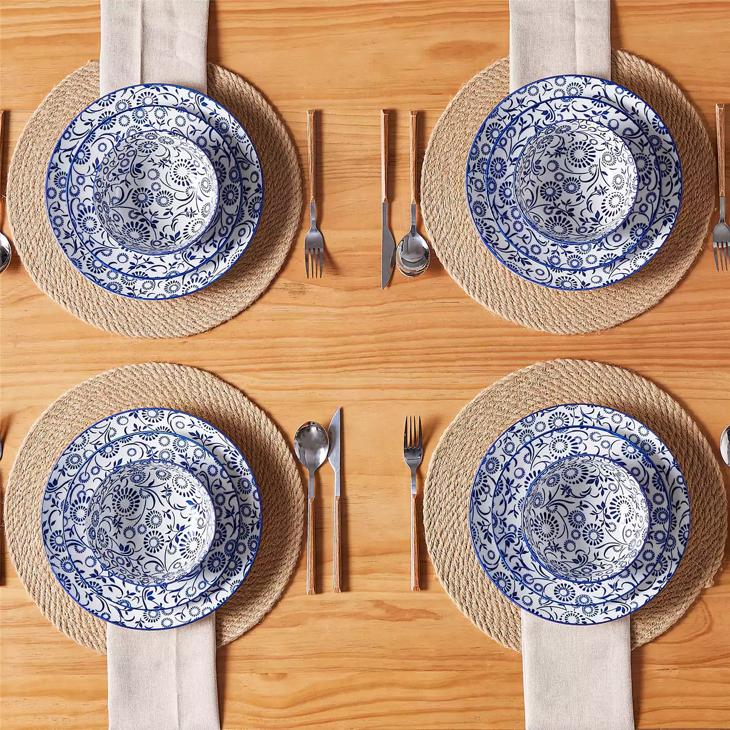 Selene 12 Piece Dinnerware Set