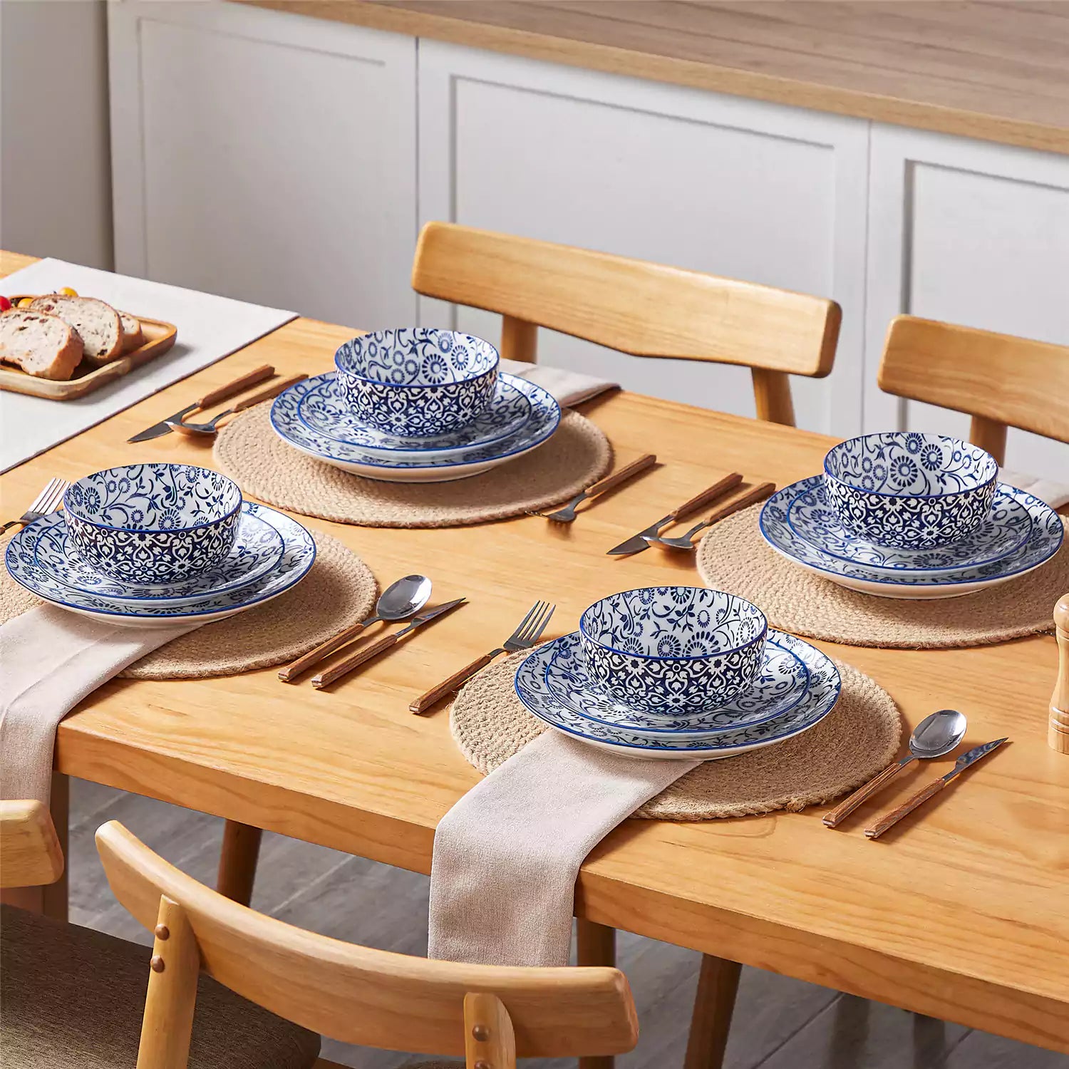 Selene 12 Piece Dinnerware Set