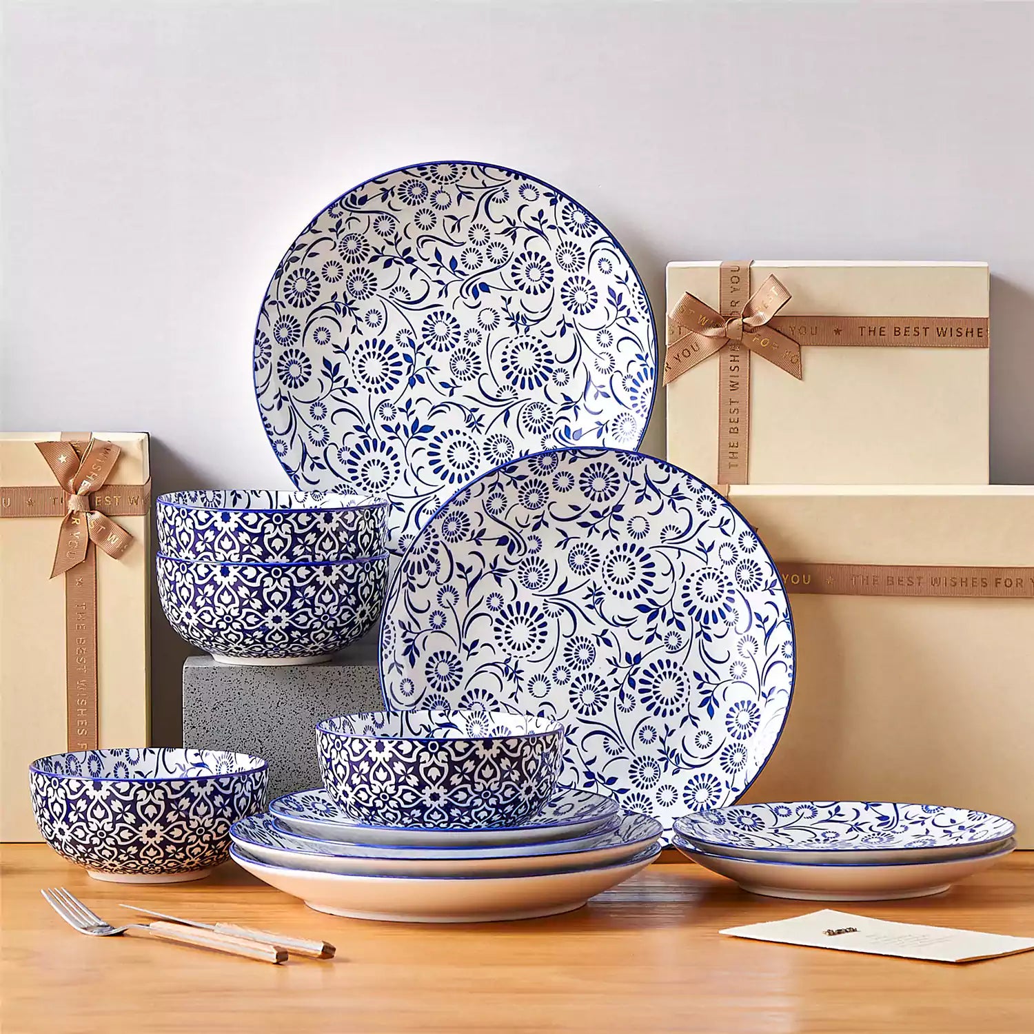 Selene 12 Piece Dinnerware Set