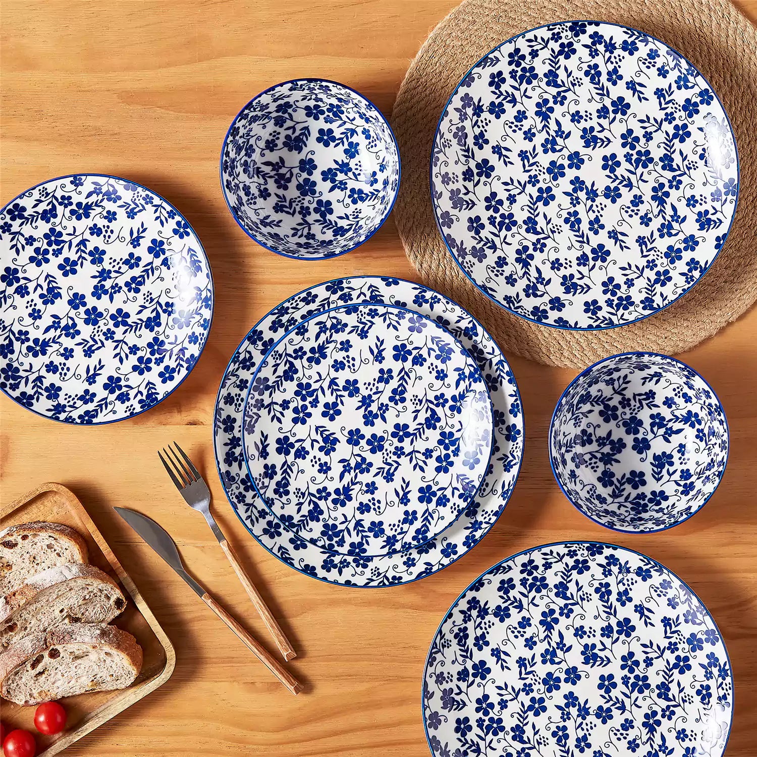 Selene 12 Piece Dinnerware Set