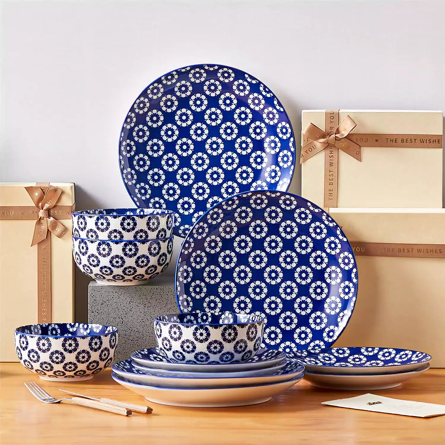 Selene 12 Piece Dinnerware Set