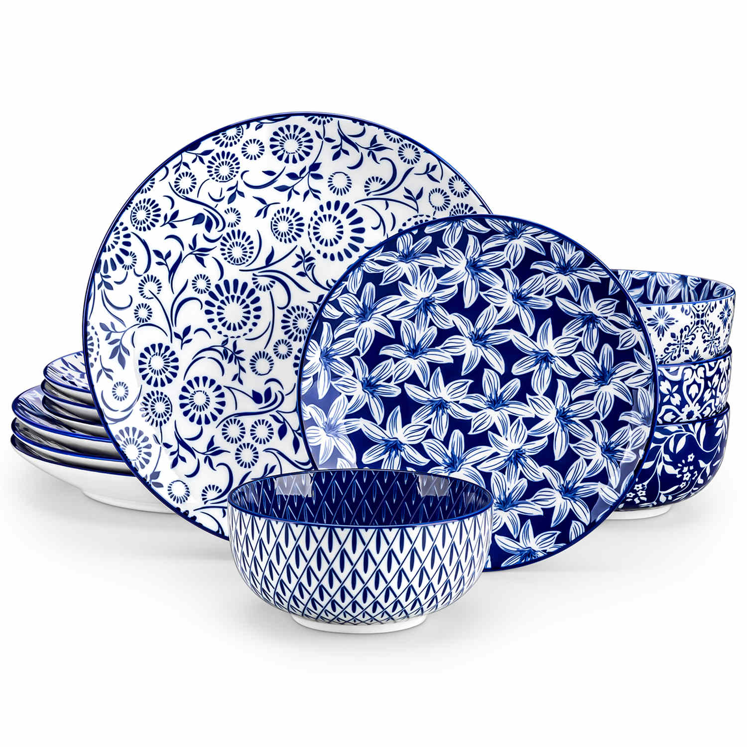 Selene 12 Piece Dinnerware Set
