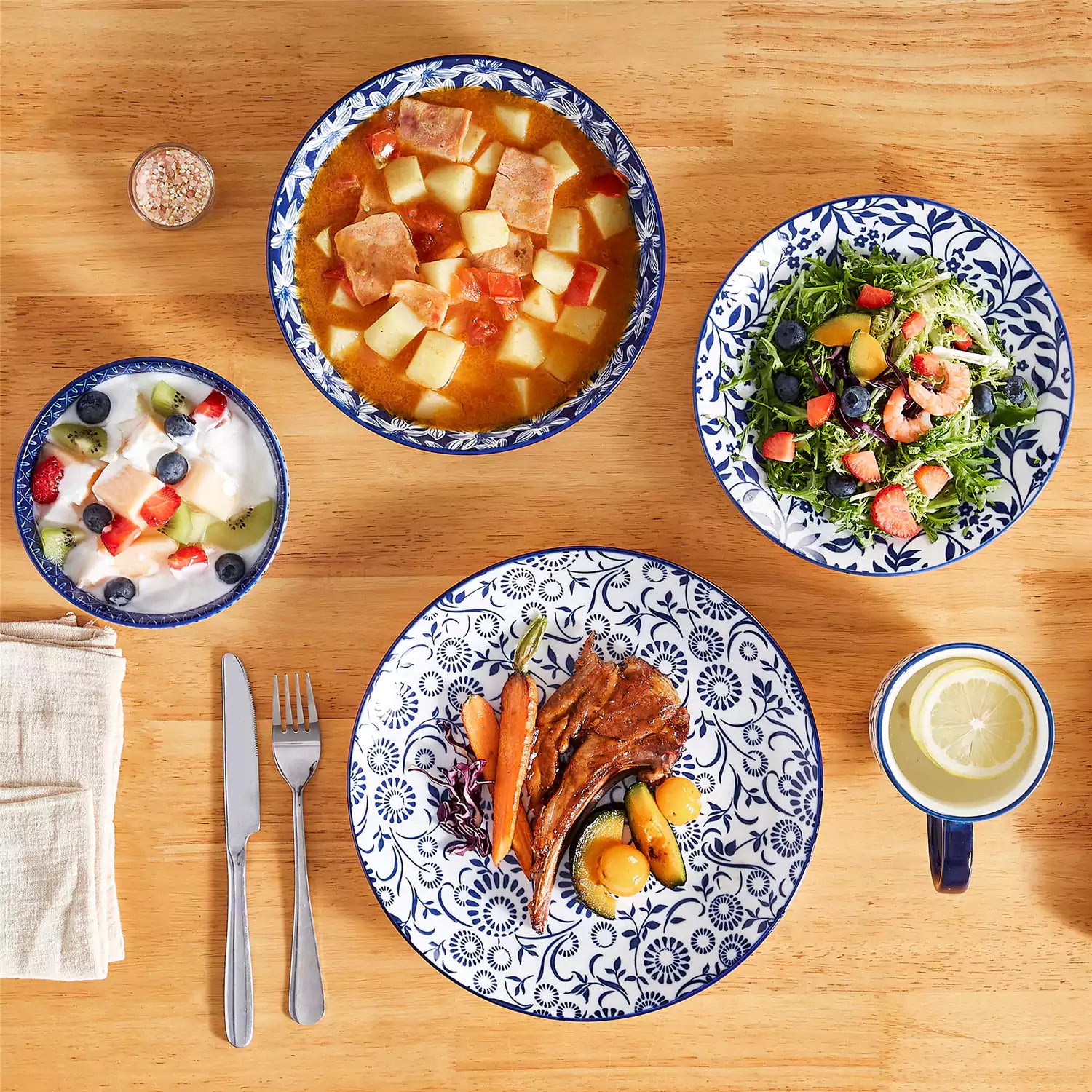 Selene 16 Piece Dinnerware Set