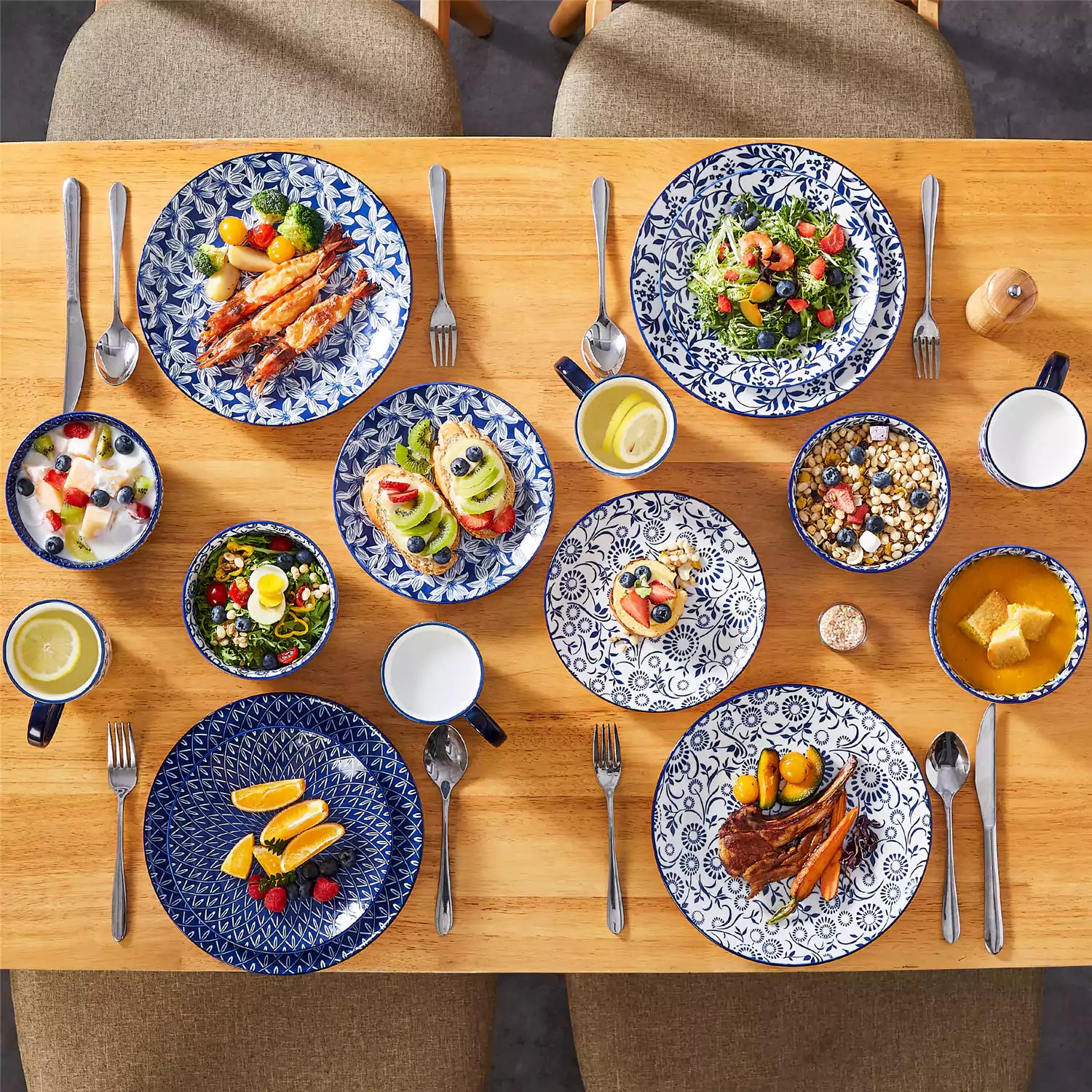 Selene 16 Piece Dinnerware Set