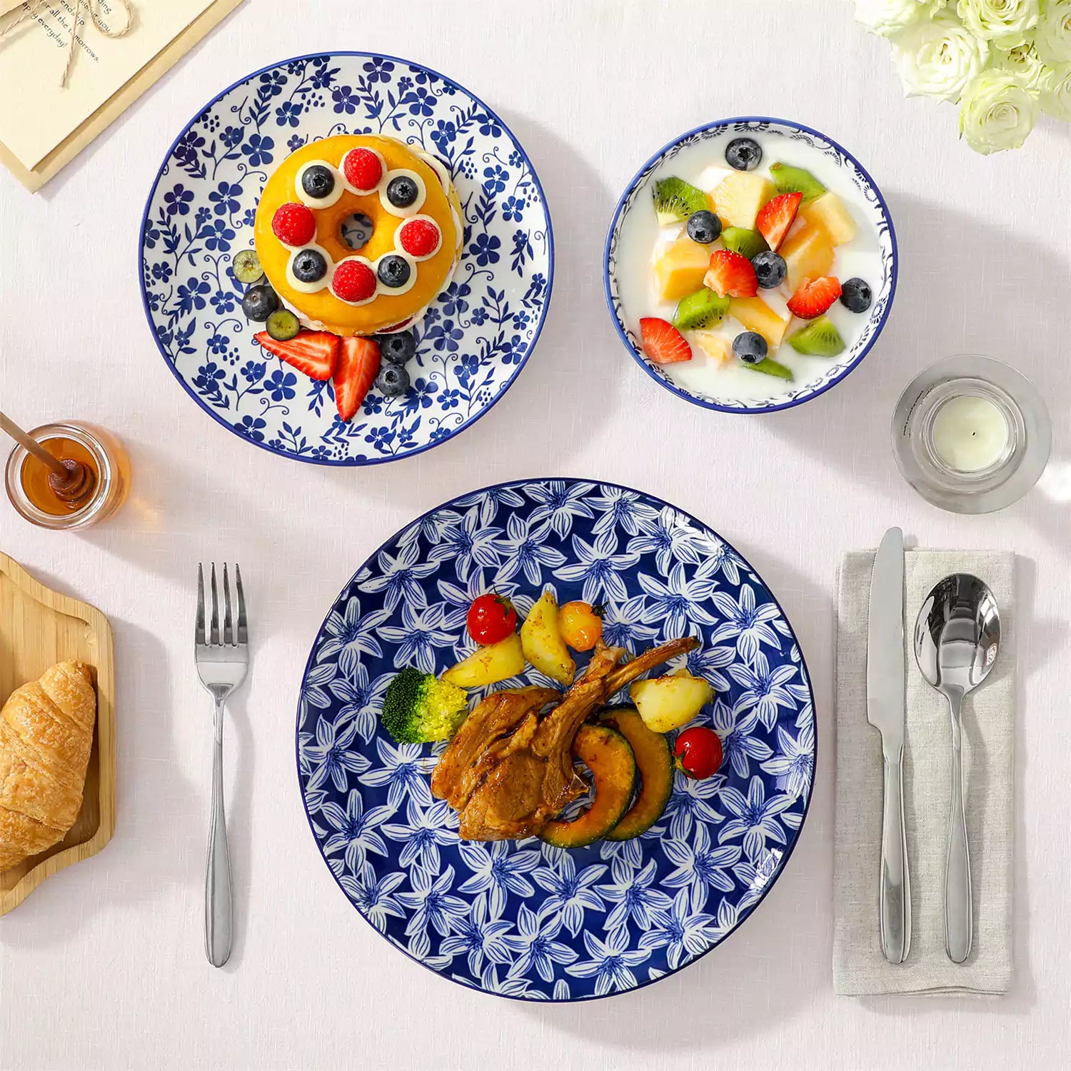 Selene 18 Piece Dinnerware Set