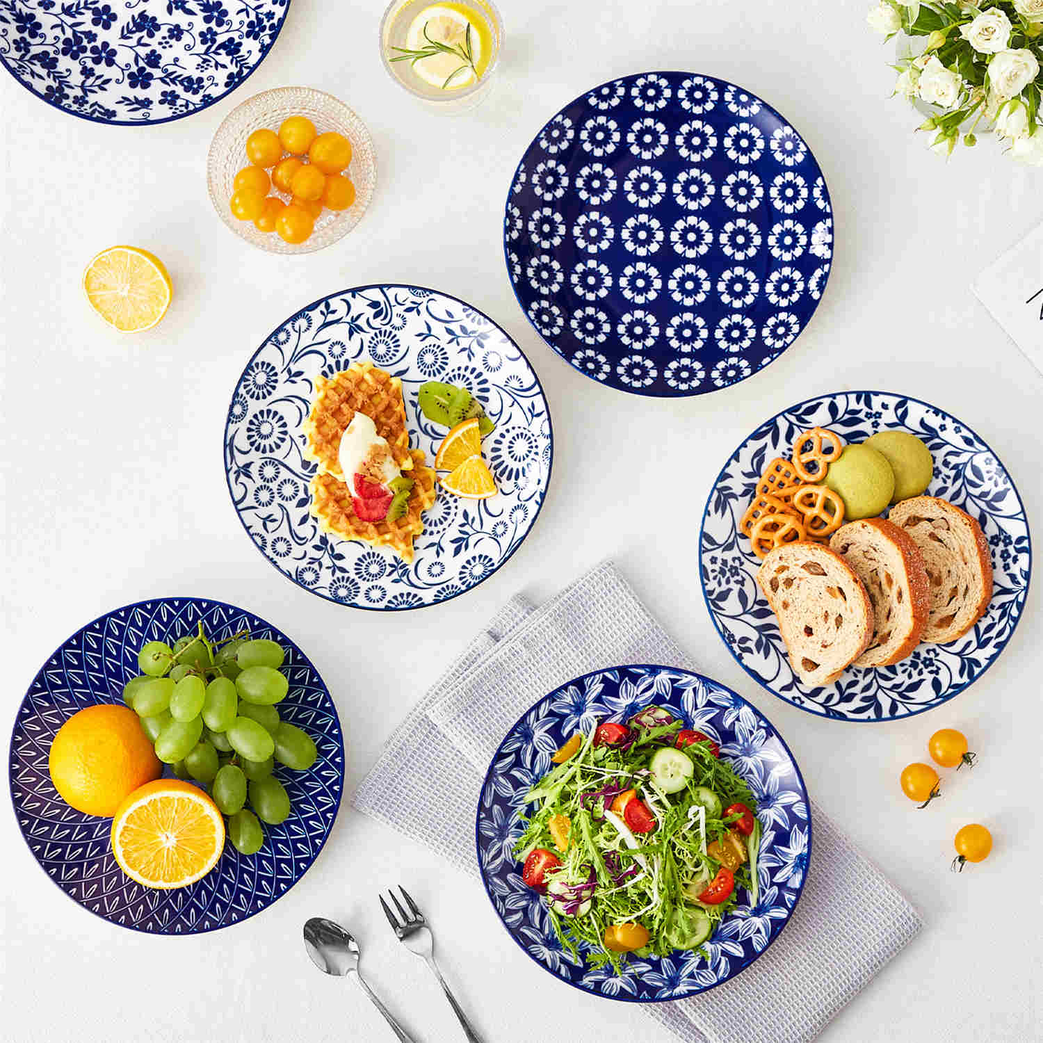 Selene Salad Plates Set of 6
