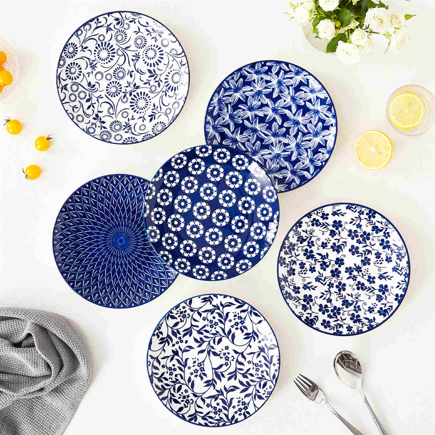 Selene Salad Plates Set of 6