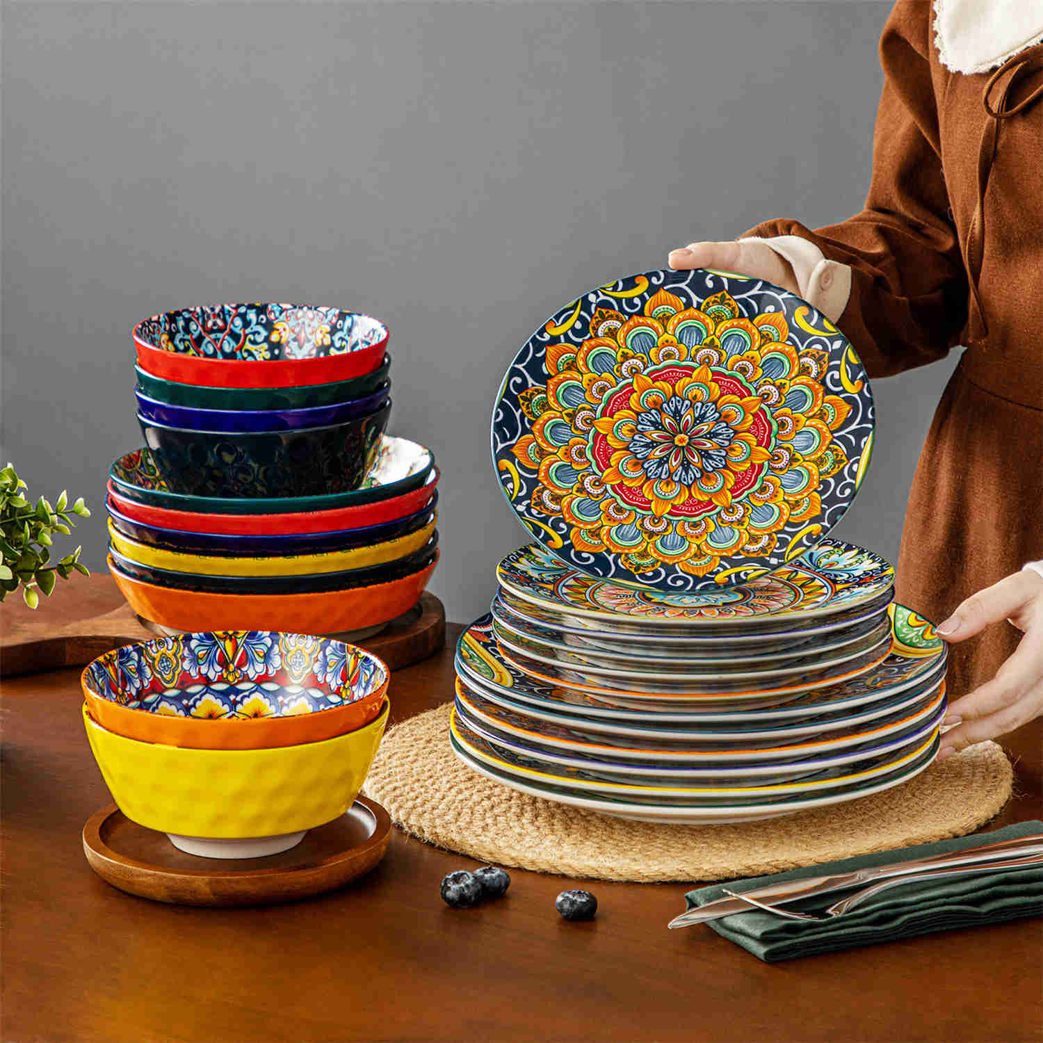Simi 24 Piece Dinnerware Set