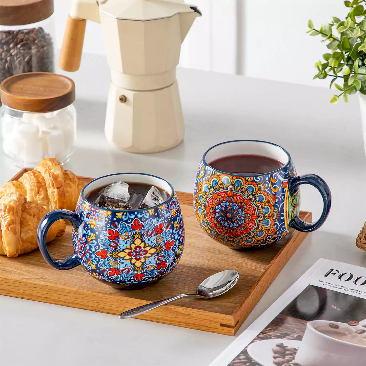 Simi Deep Round Mugs Set of 6