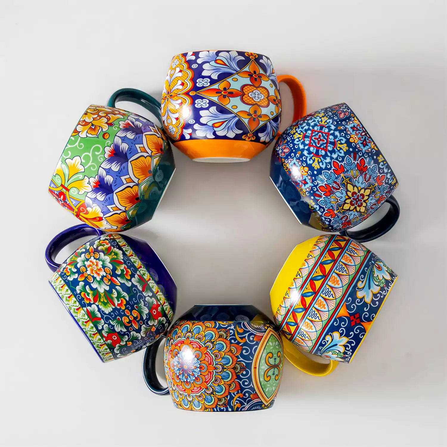 Simi Deep Round Mugs Set of 6