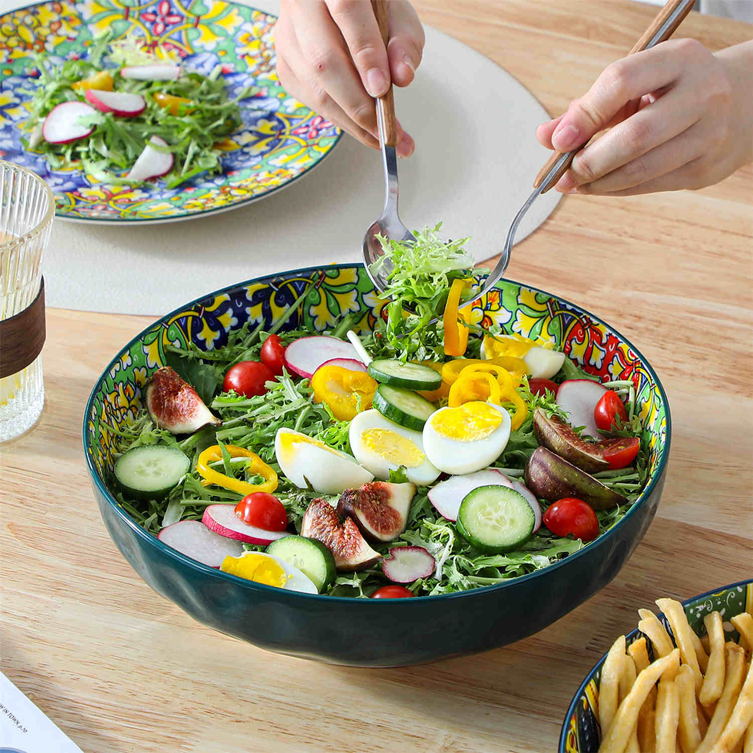 Simi  Large Serving Bowls Set of 2