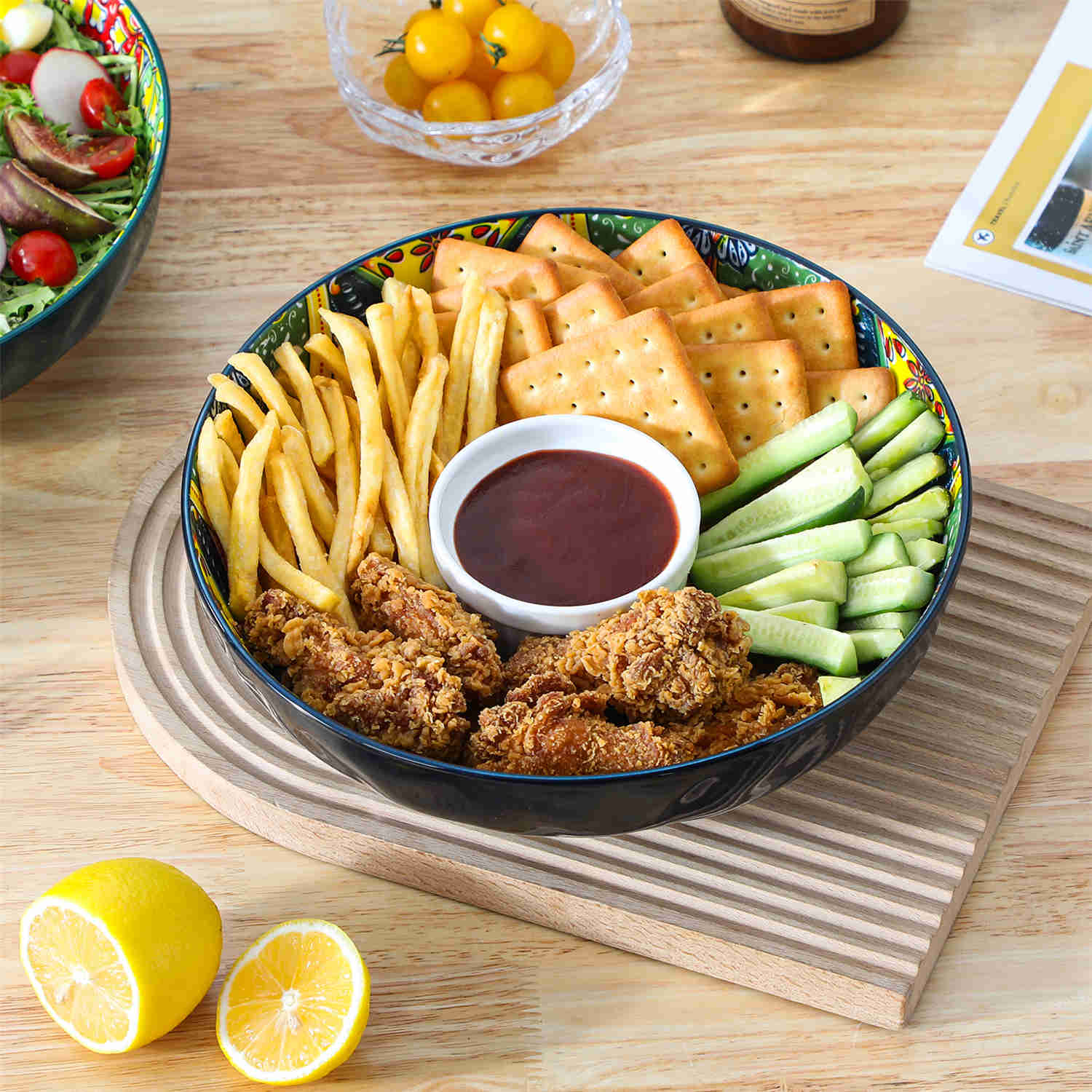 Simi  Large Serving Bowls Set of 2