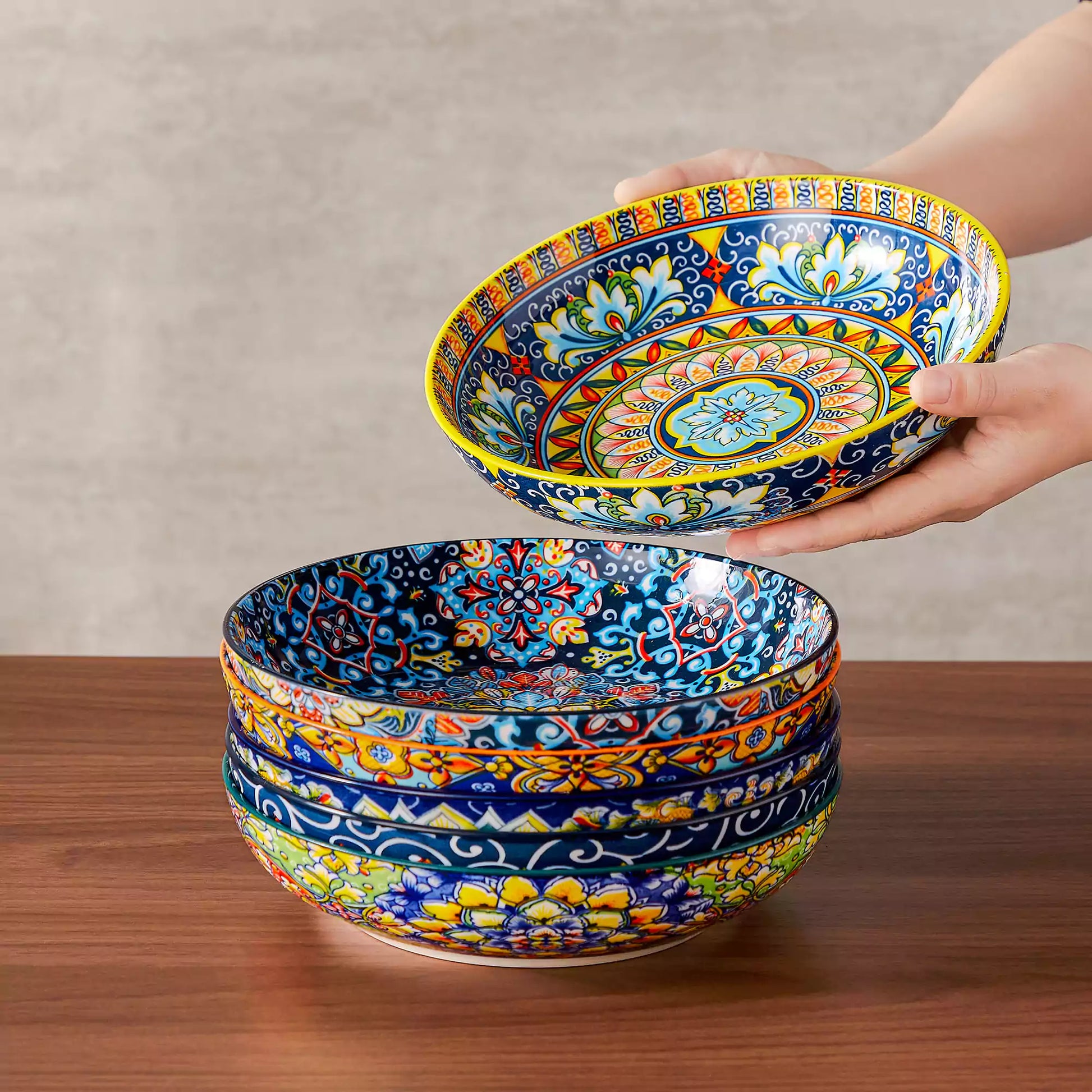 Simi Double-Sided Pasta Bowls Set of 6