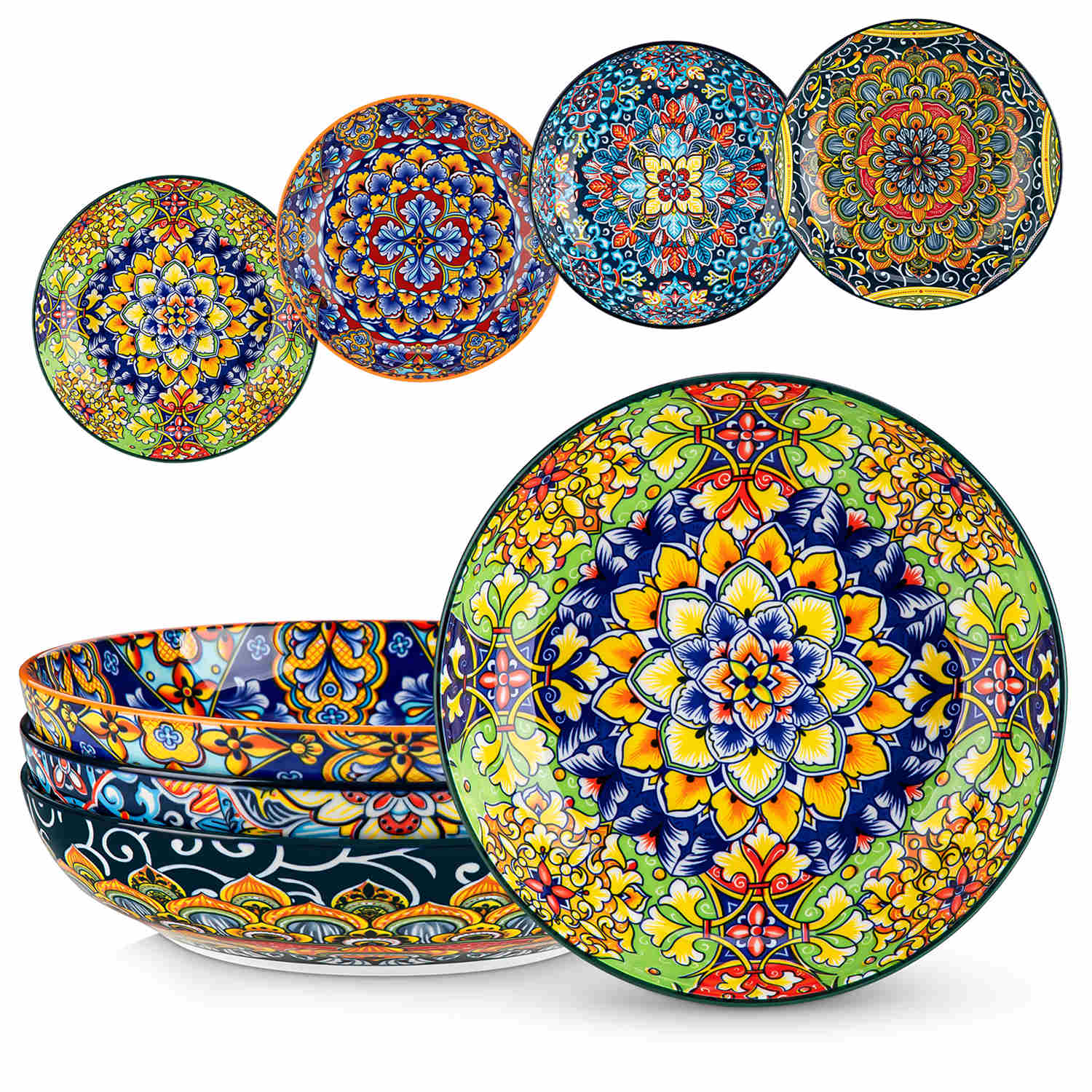 Simi Double-Sided Pasta Bowls Set of 4
