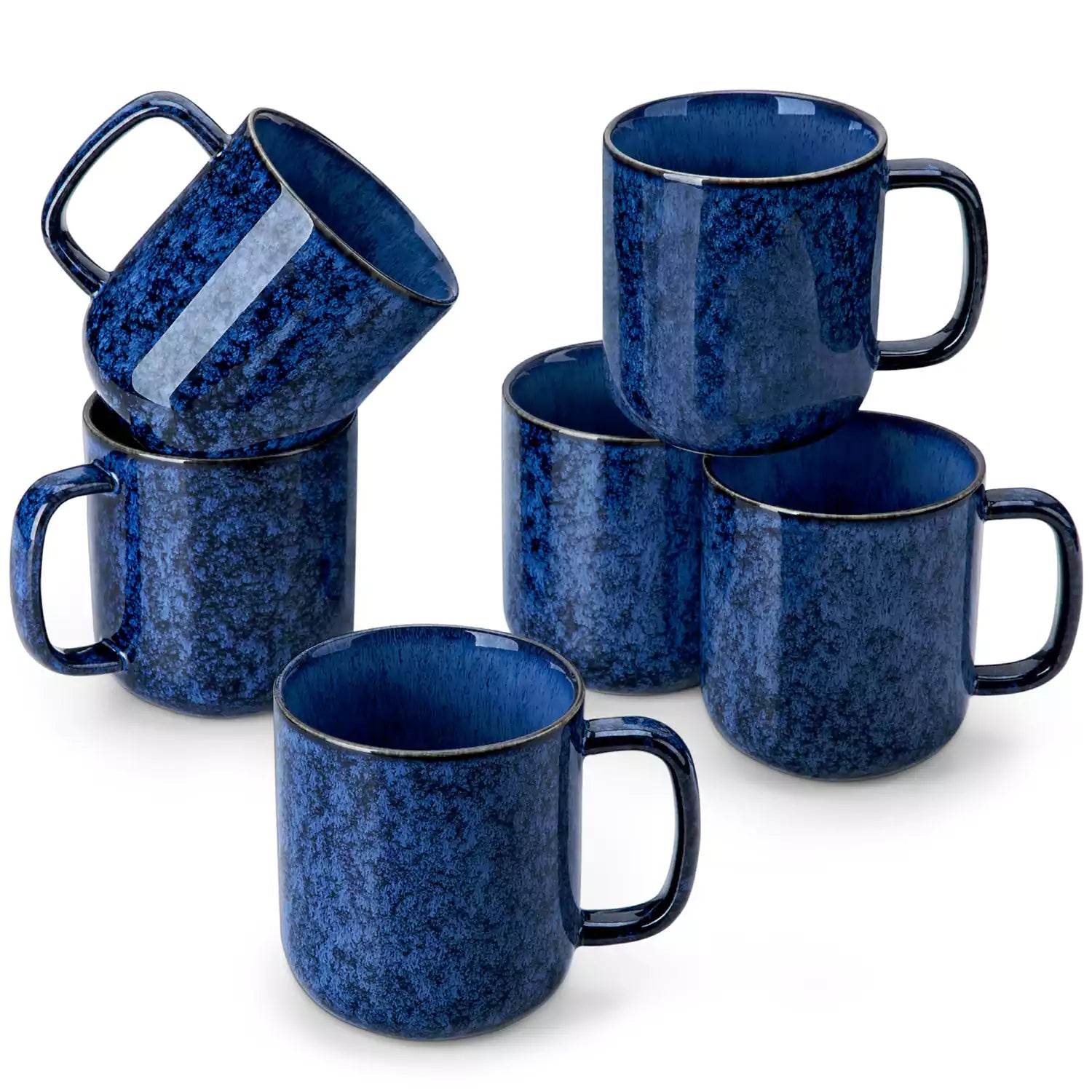 Starry Gentlely Curved Mugs Set of 6