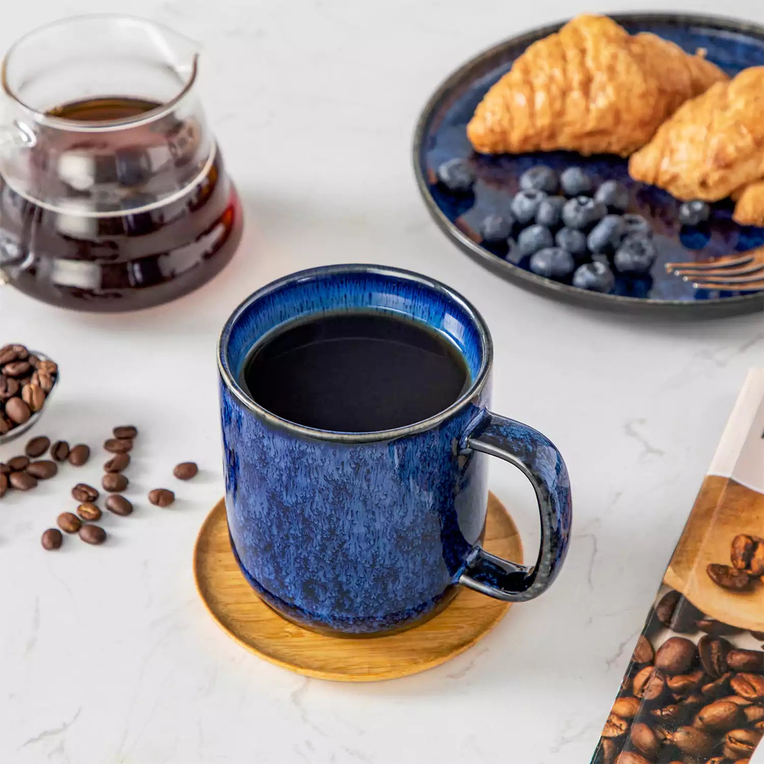 Starry Gentlely Curved Mugs Set of 6