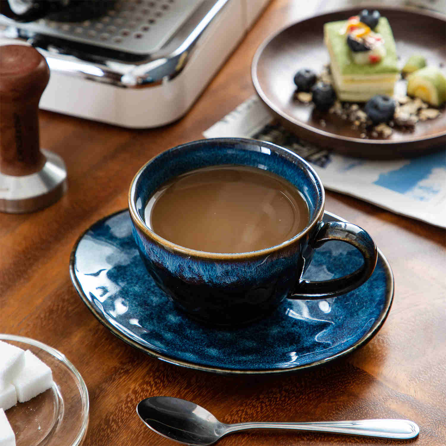 Starry Cups and Saucers Set of 4