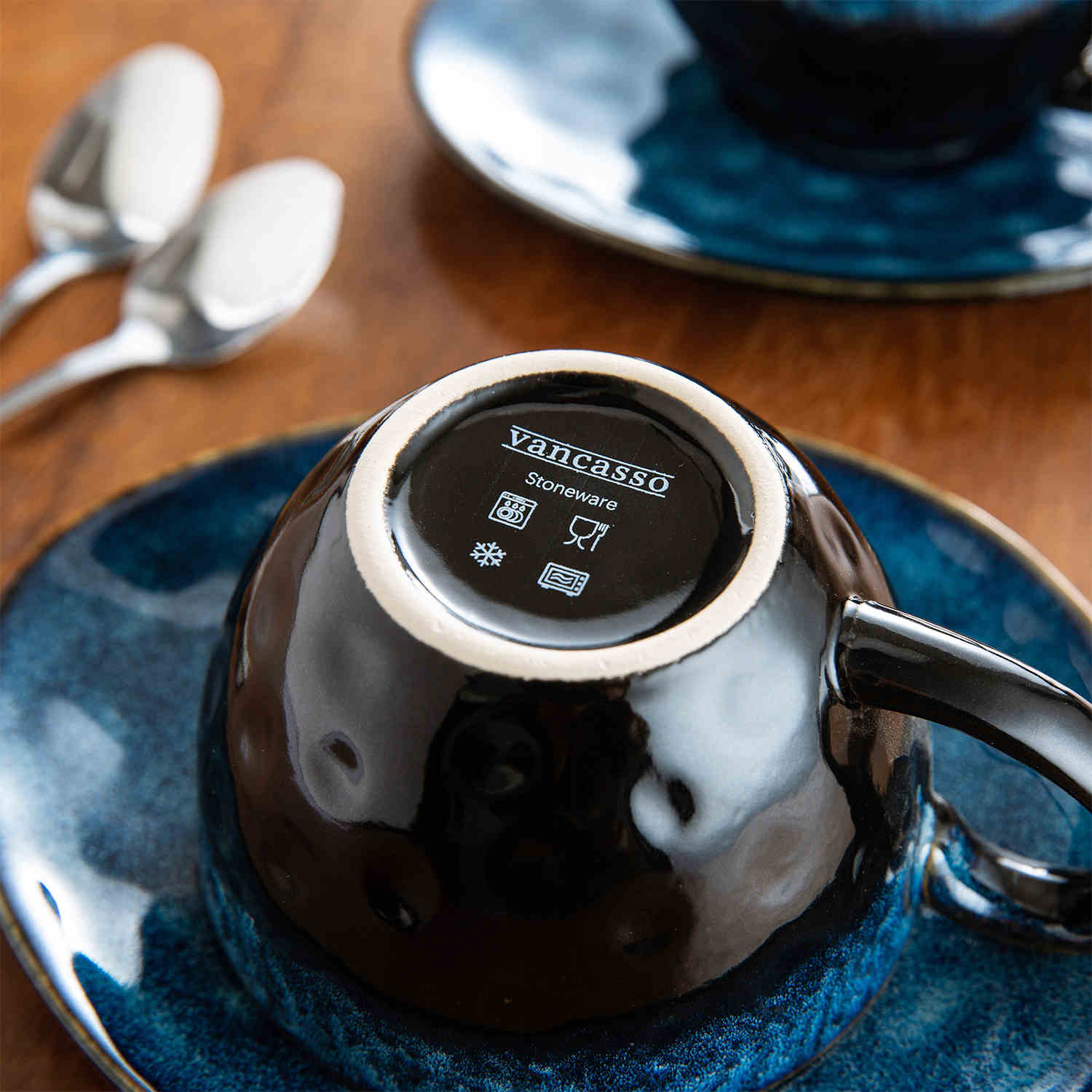 Starry Cups and Saucers Set of 4