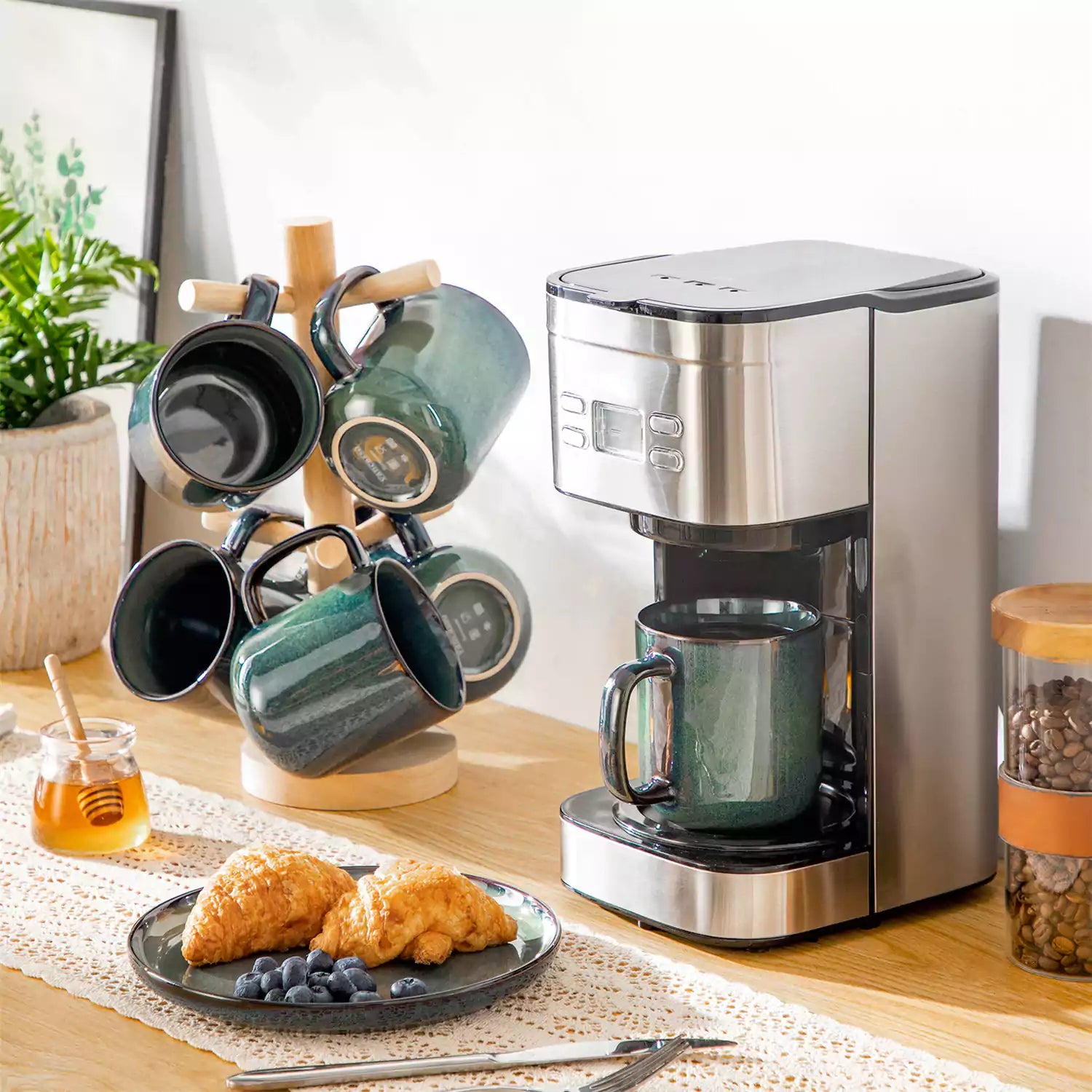 Starry Gentlely Curved Mugs Set of 6