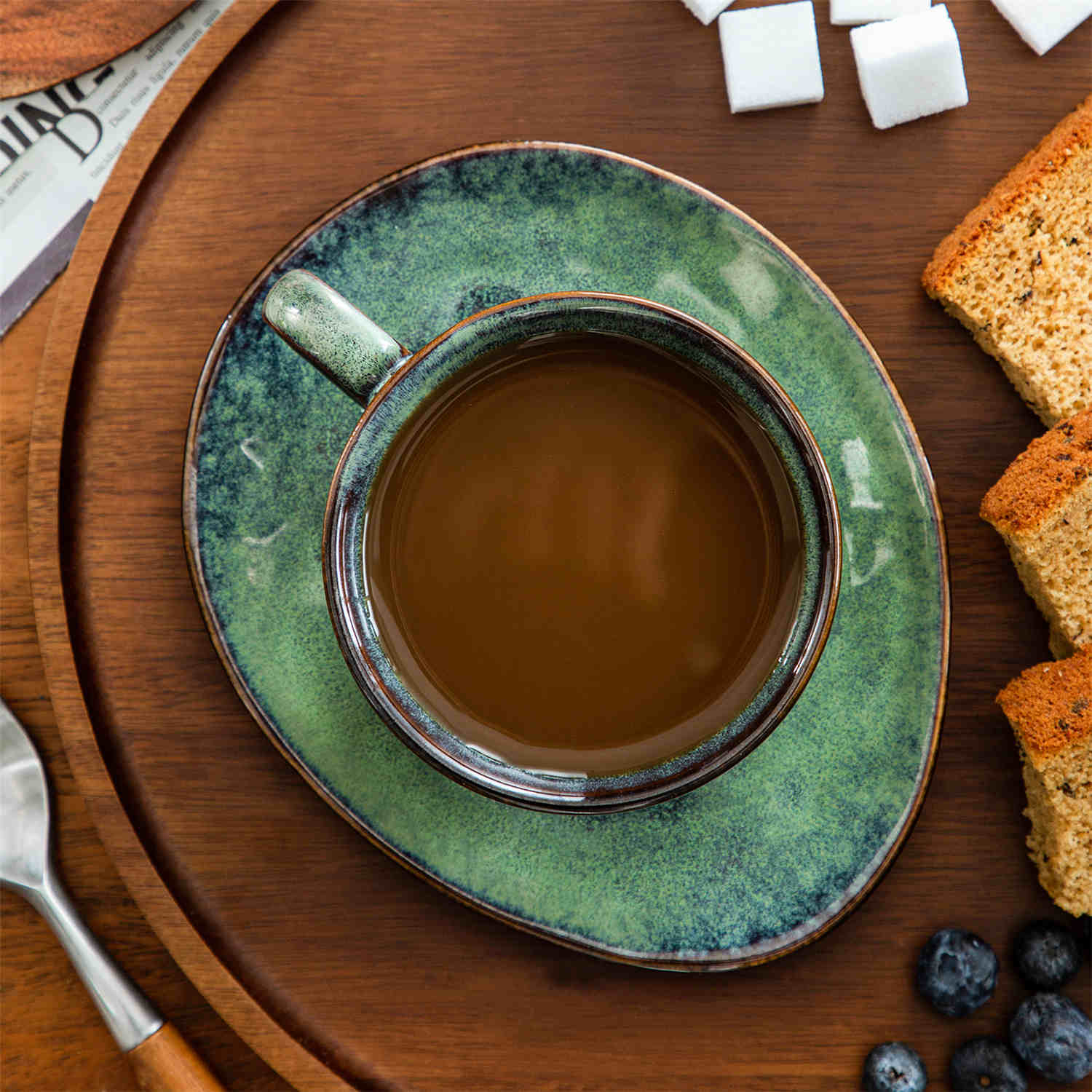 Starry Cups and Saucers Set of 4