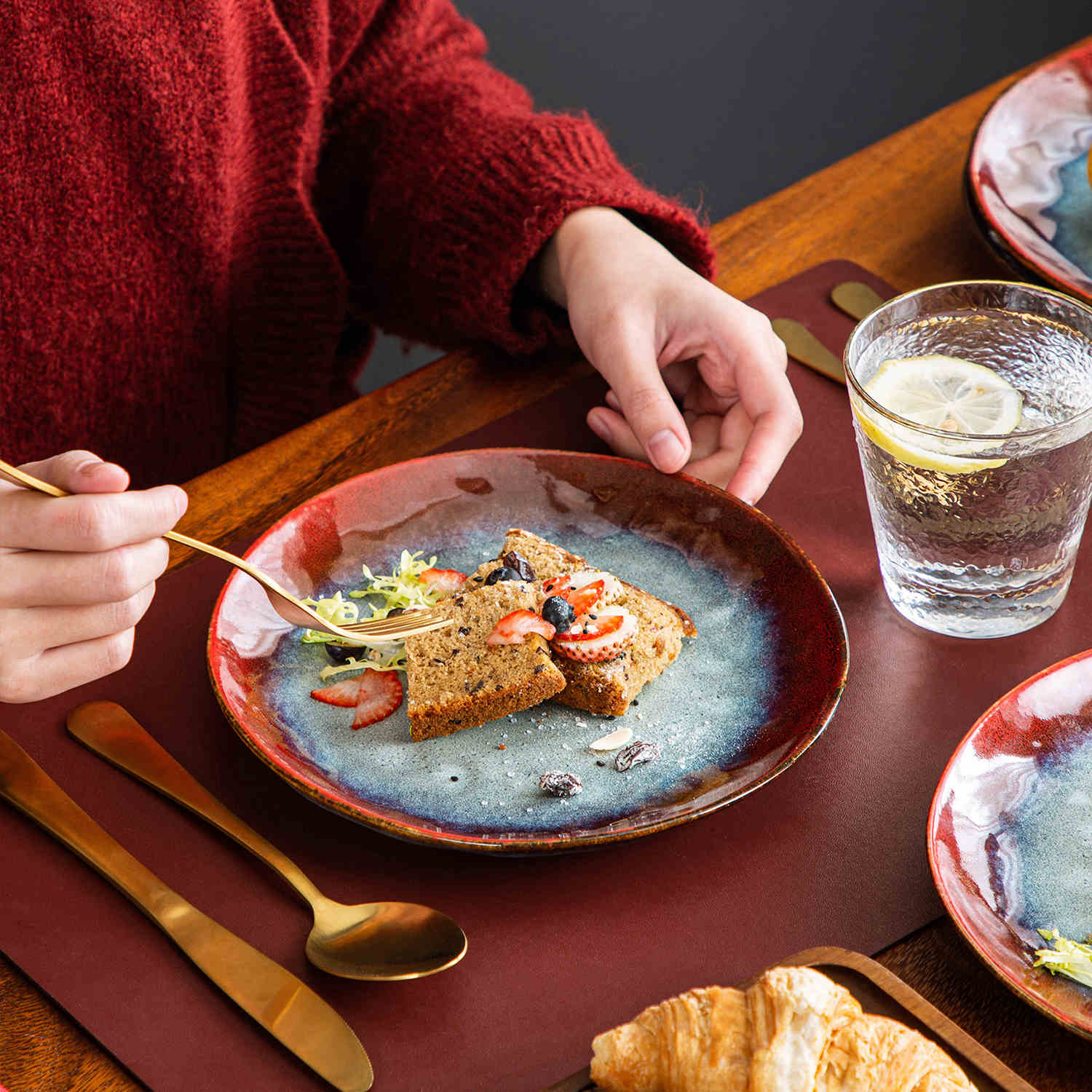 Starry Salad Plates Set of 4