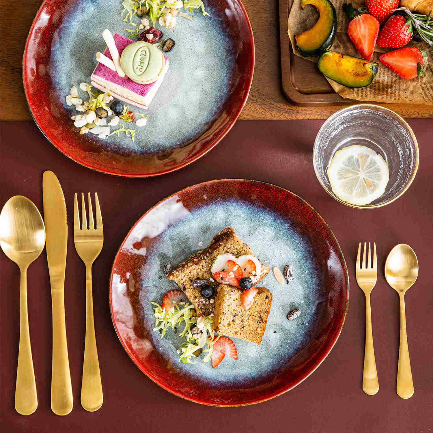 Starry Salad Plates Set of 4