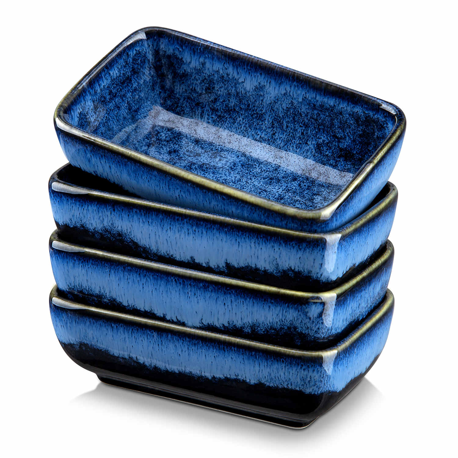 Stern Rectangular Dipping Bowls Set of 4