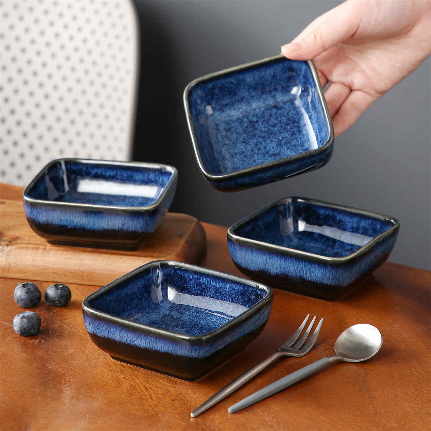 Stern Square Dipping Bowls Set of 4