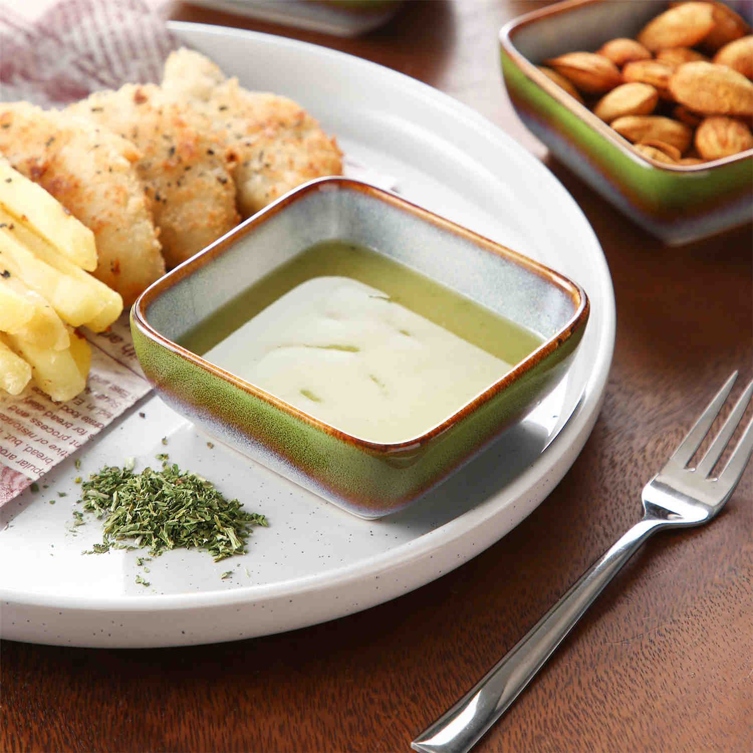 Stern Square Dipping Bowls Set of 4