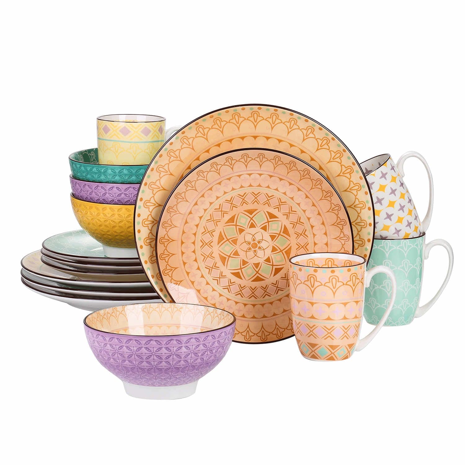 Tulip 16 Piece Dinnerware Set