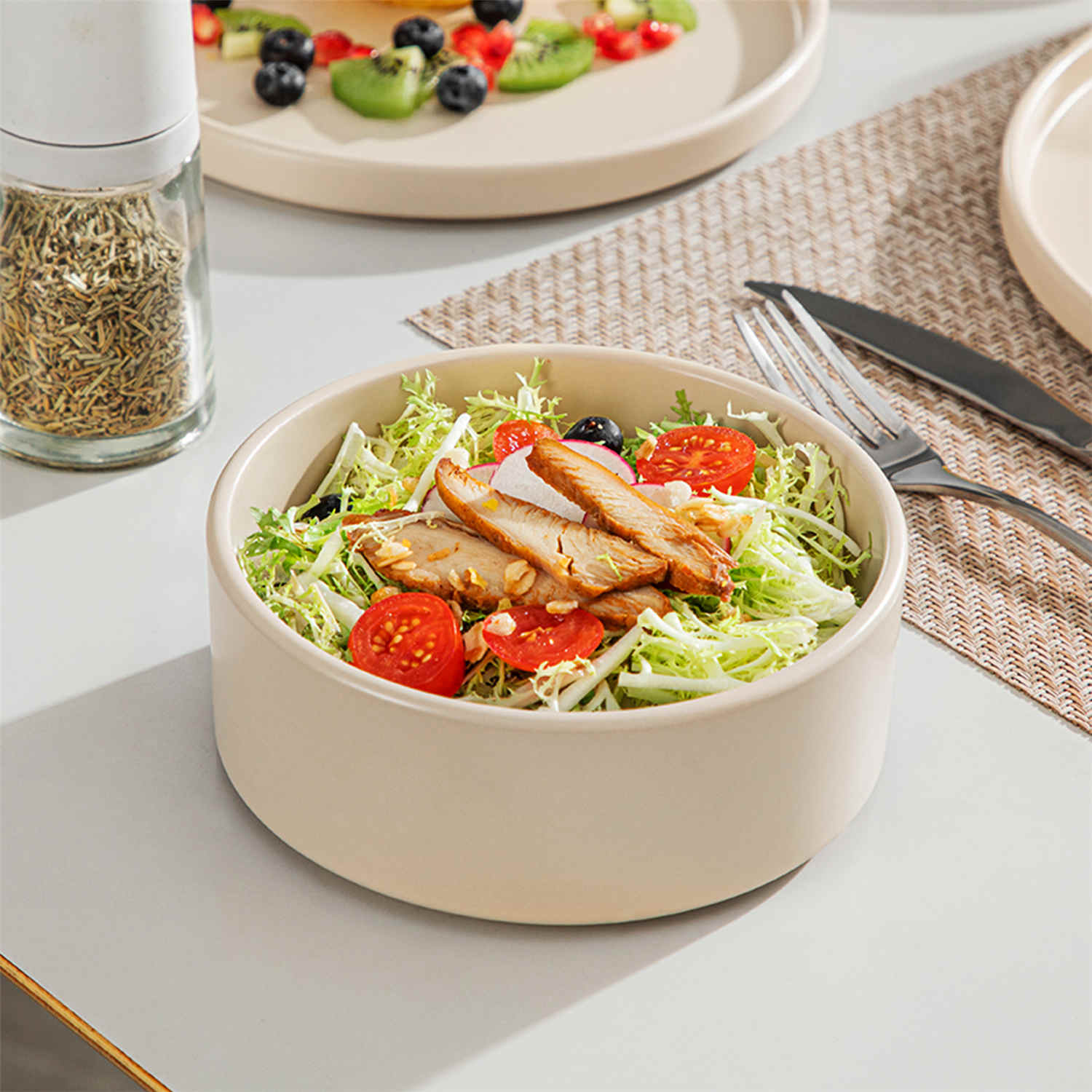 Venus 12 Piece Semi-Matte Dinnerware Set