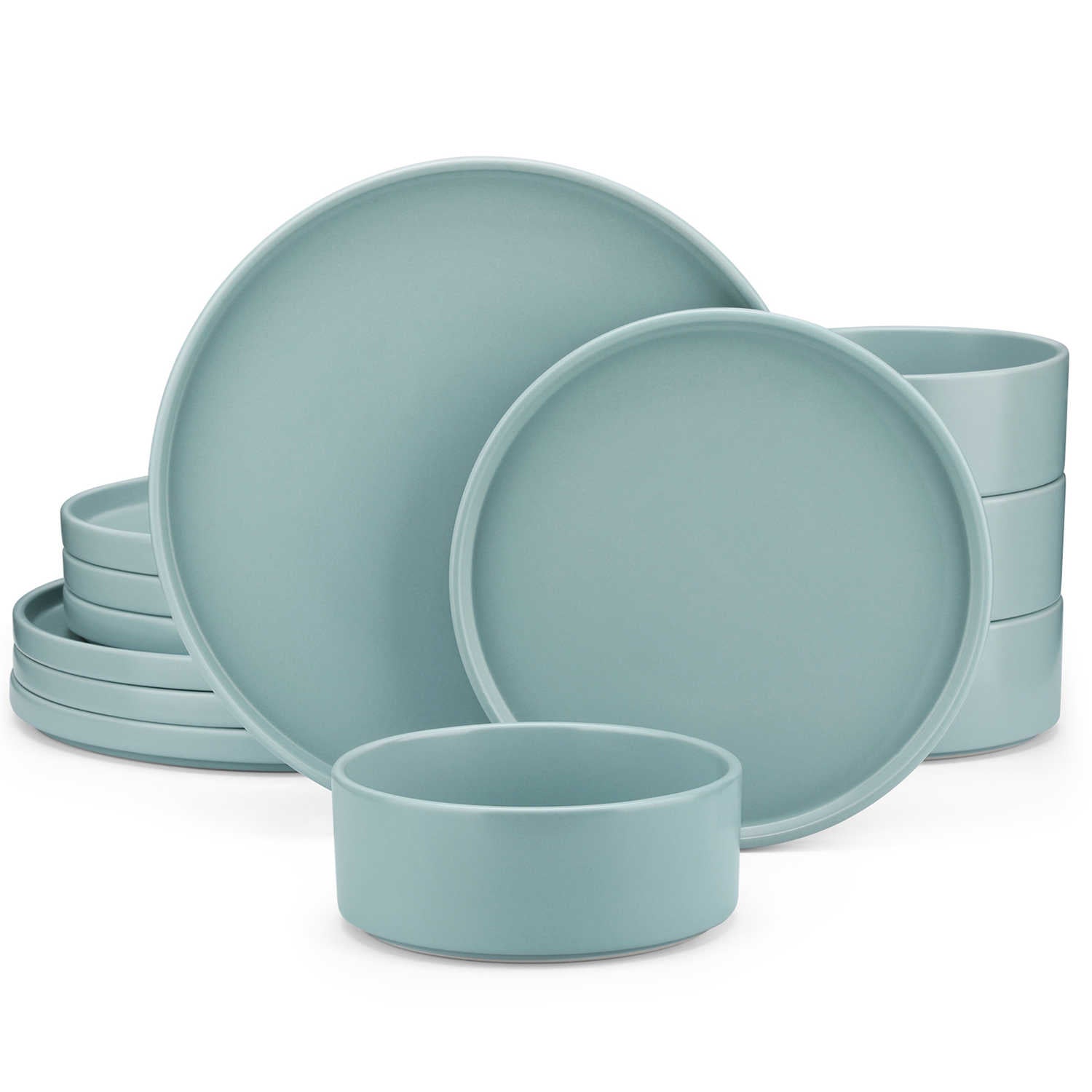 Venus 12 Piece Semi-Matte Dinnerware Set