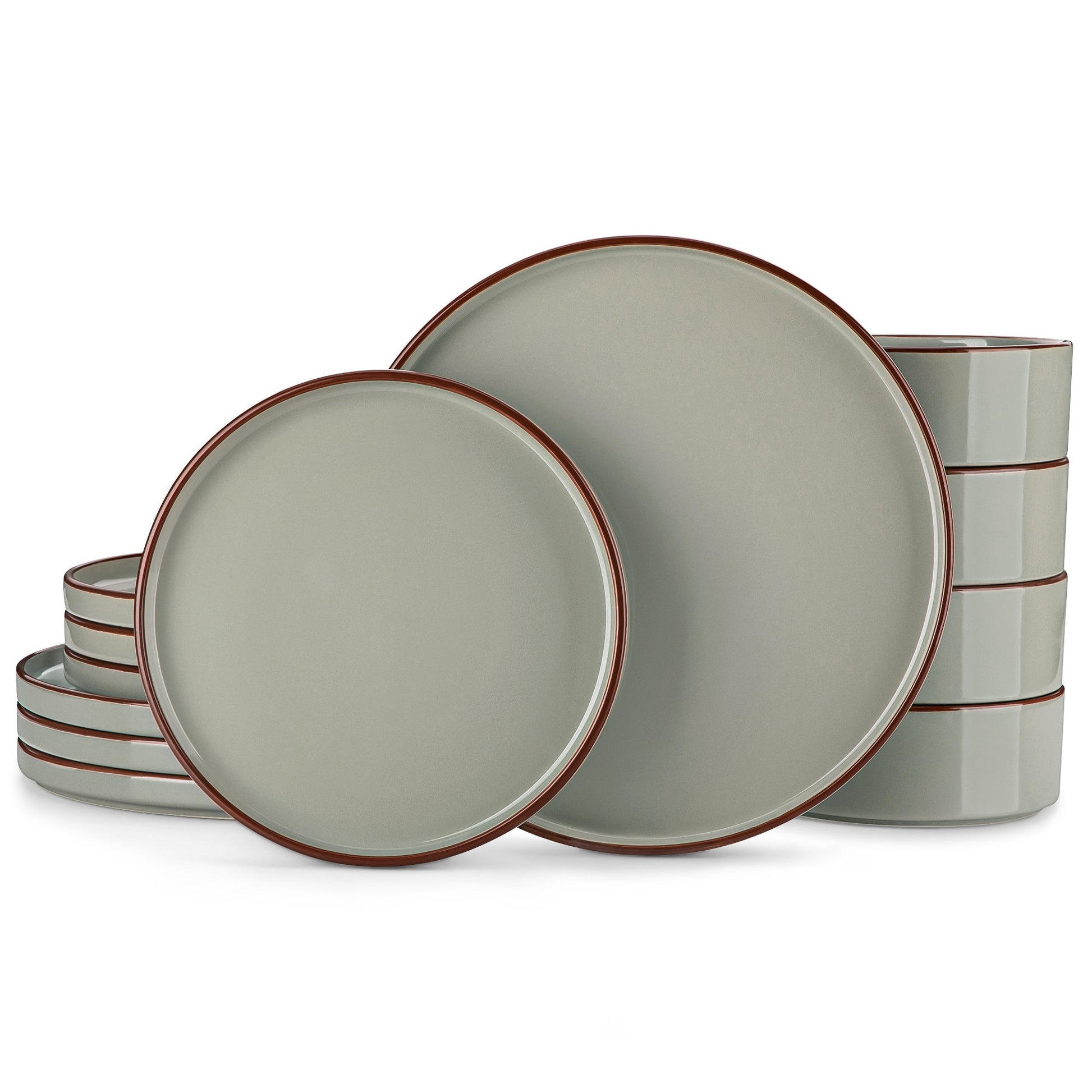 Venus 12 Piece Semi-Matte Dinnerware Set