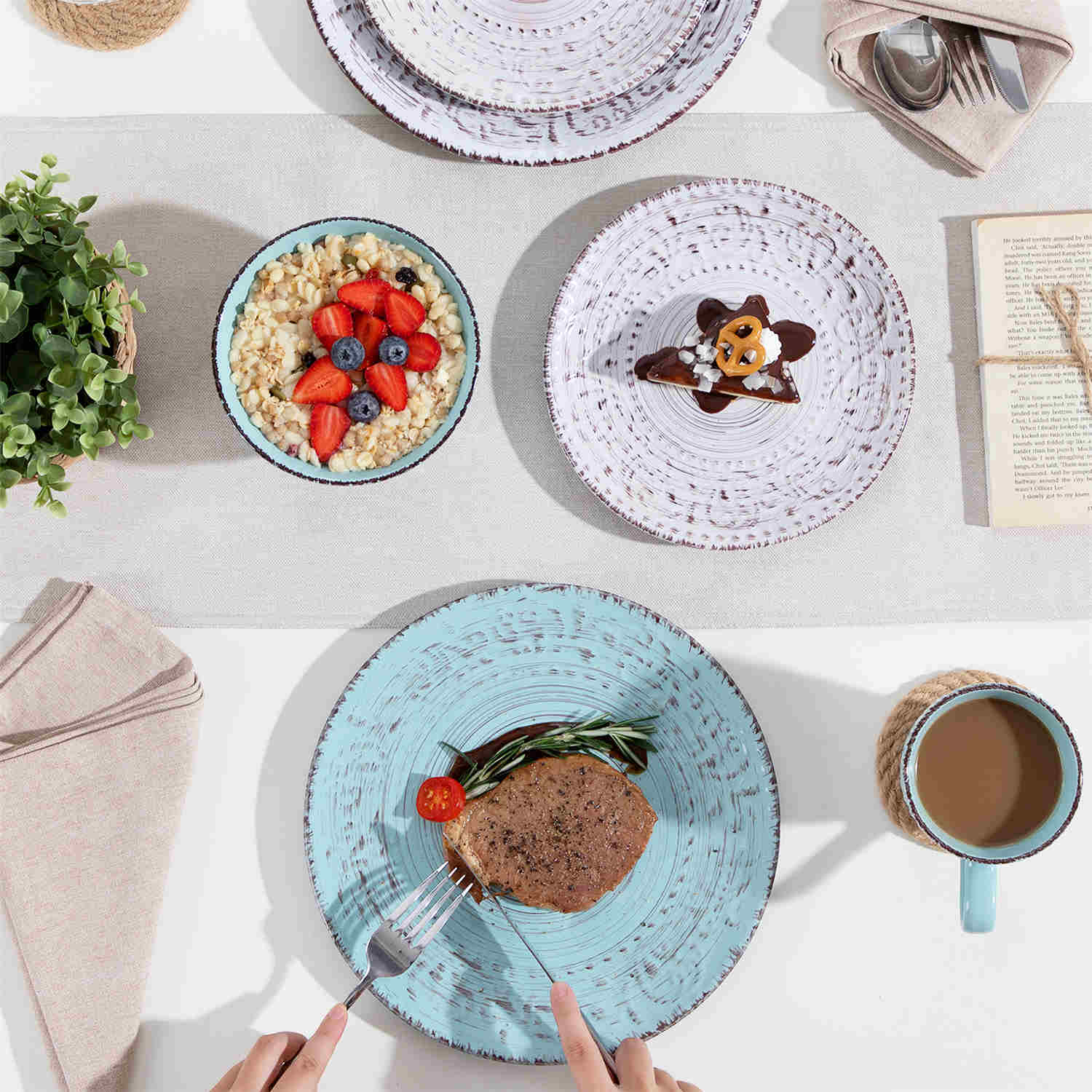 Vine 16 Piece Dinnerware Set