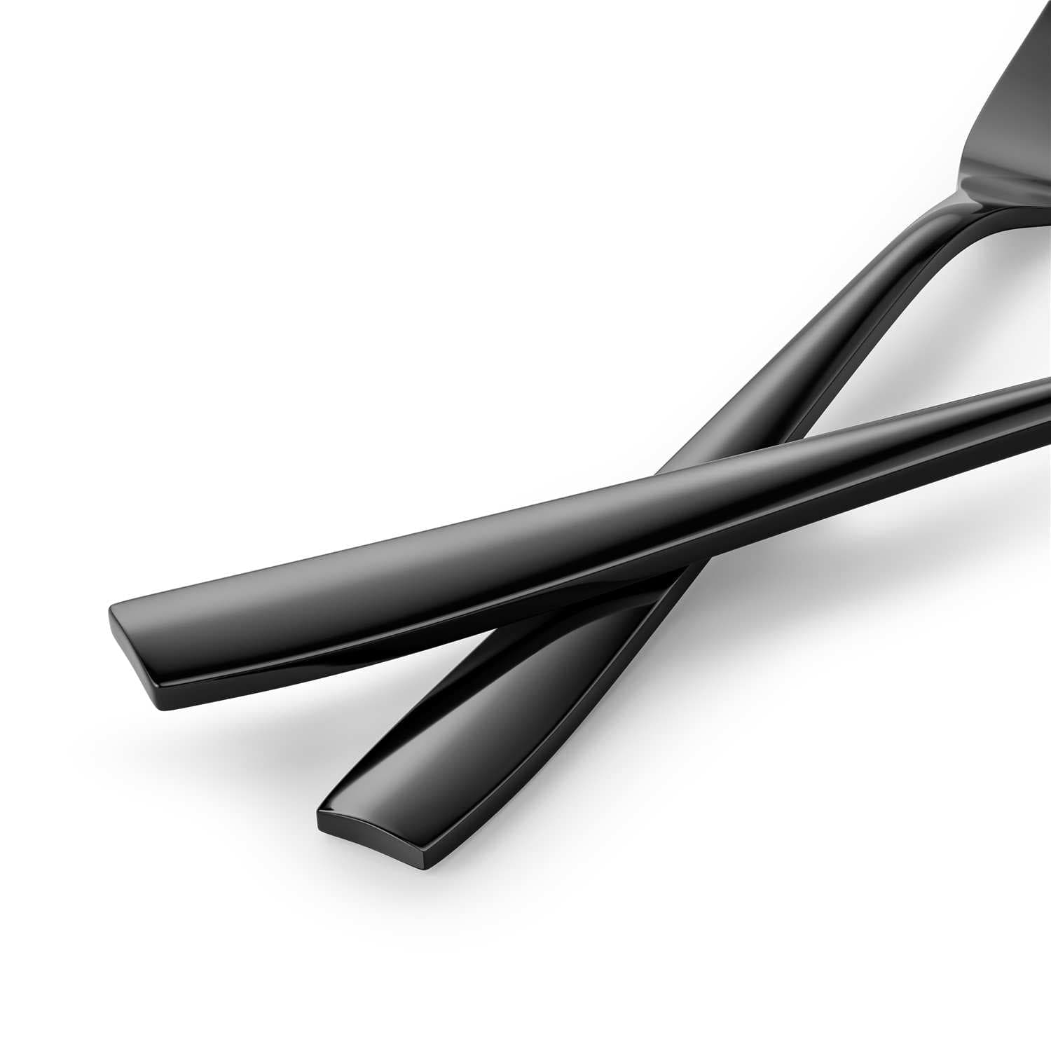 24 Piece Flatware Set Squared Tip Service for 6