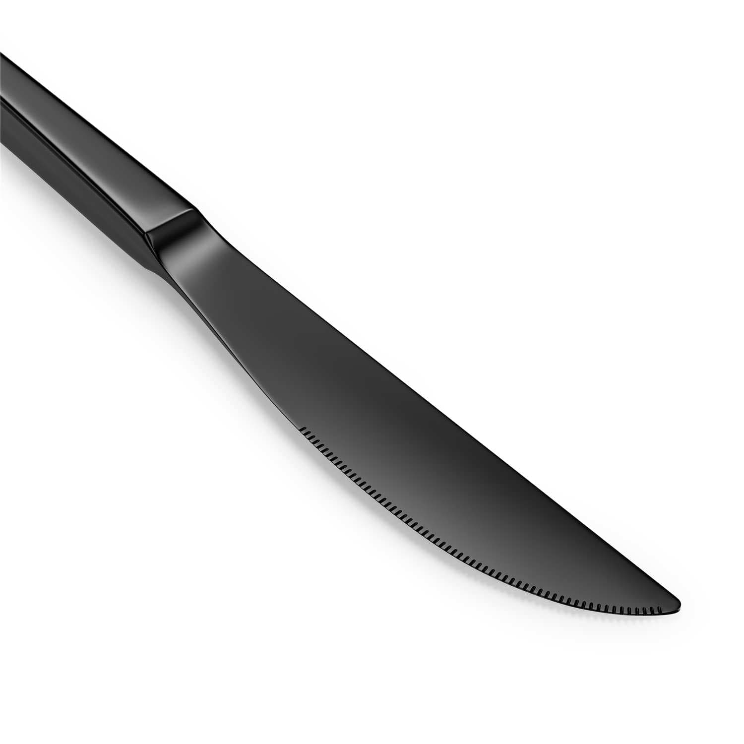 30 Piece Flatware Set Squared Tip Service for 6