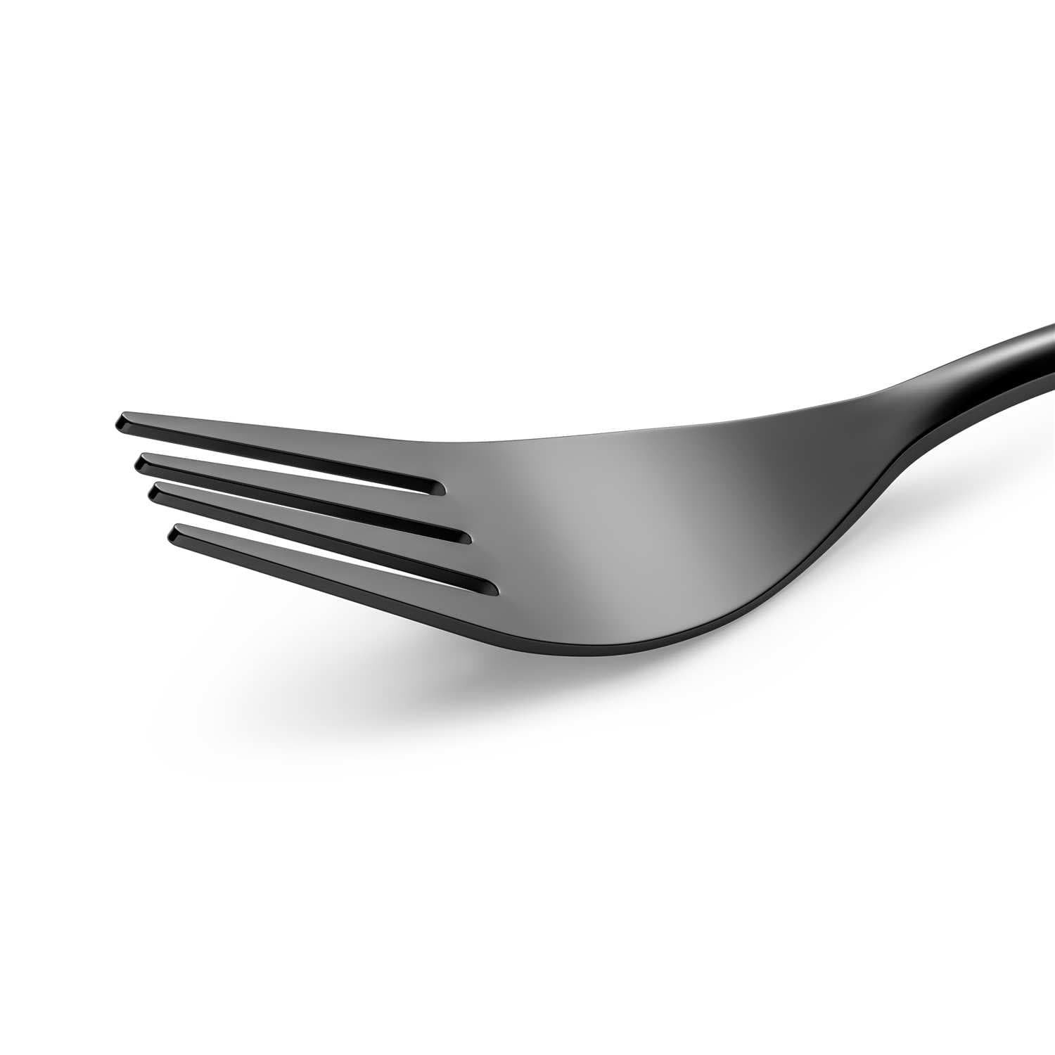 30 Piece Flatware Set Squared Tip Service for 6