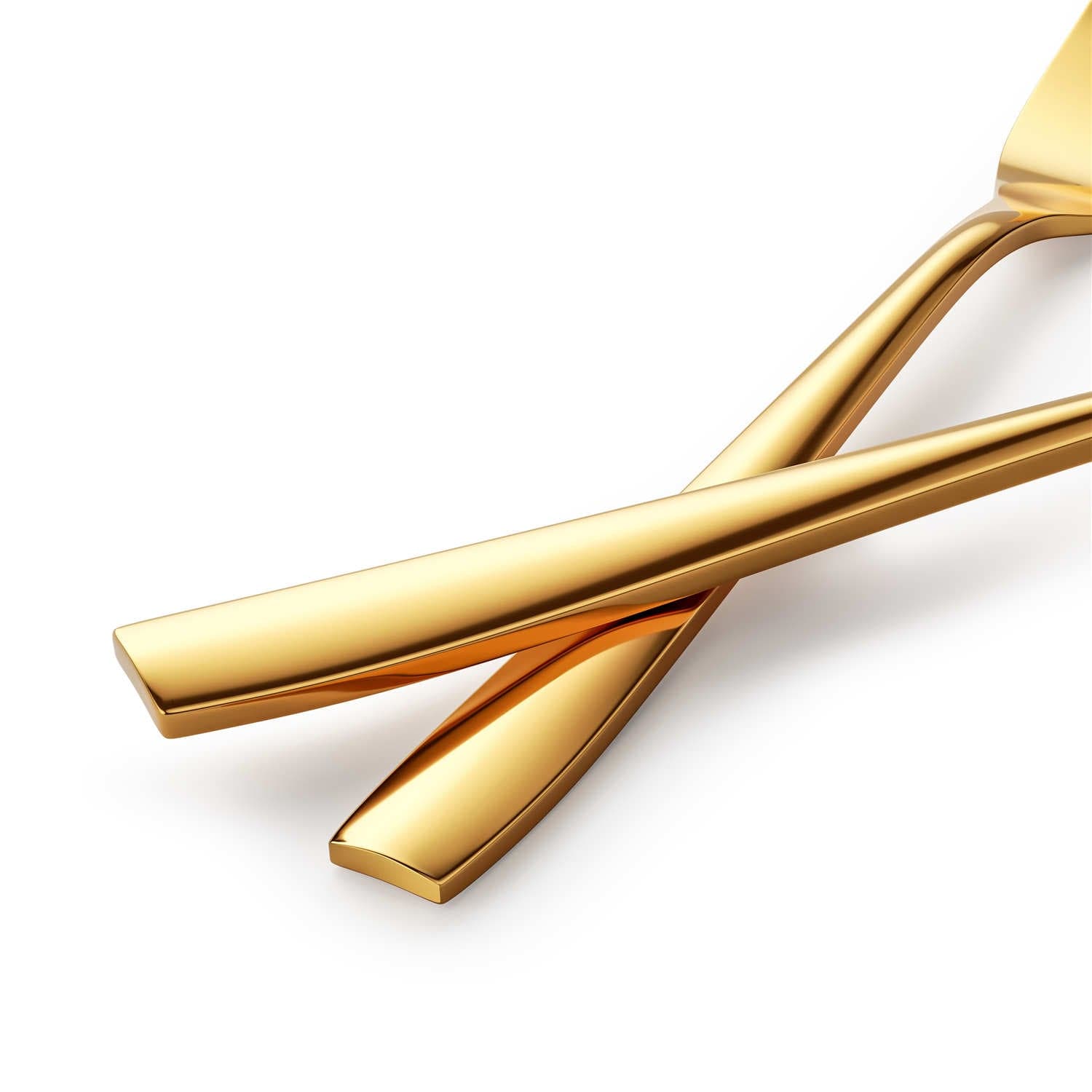 30 Piece Flatware Set Squared Tip Service for 6