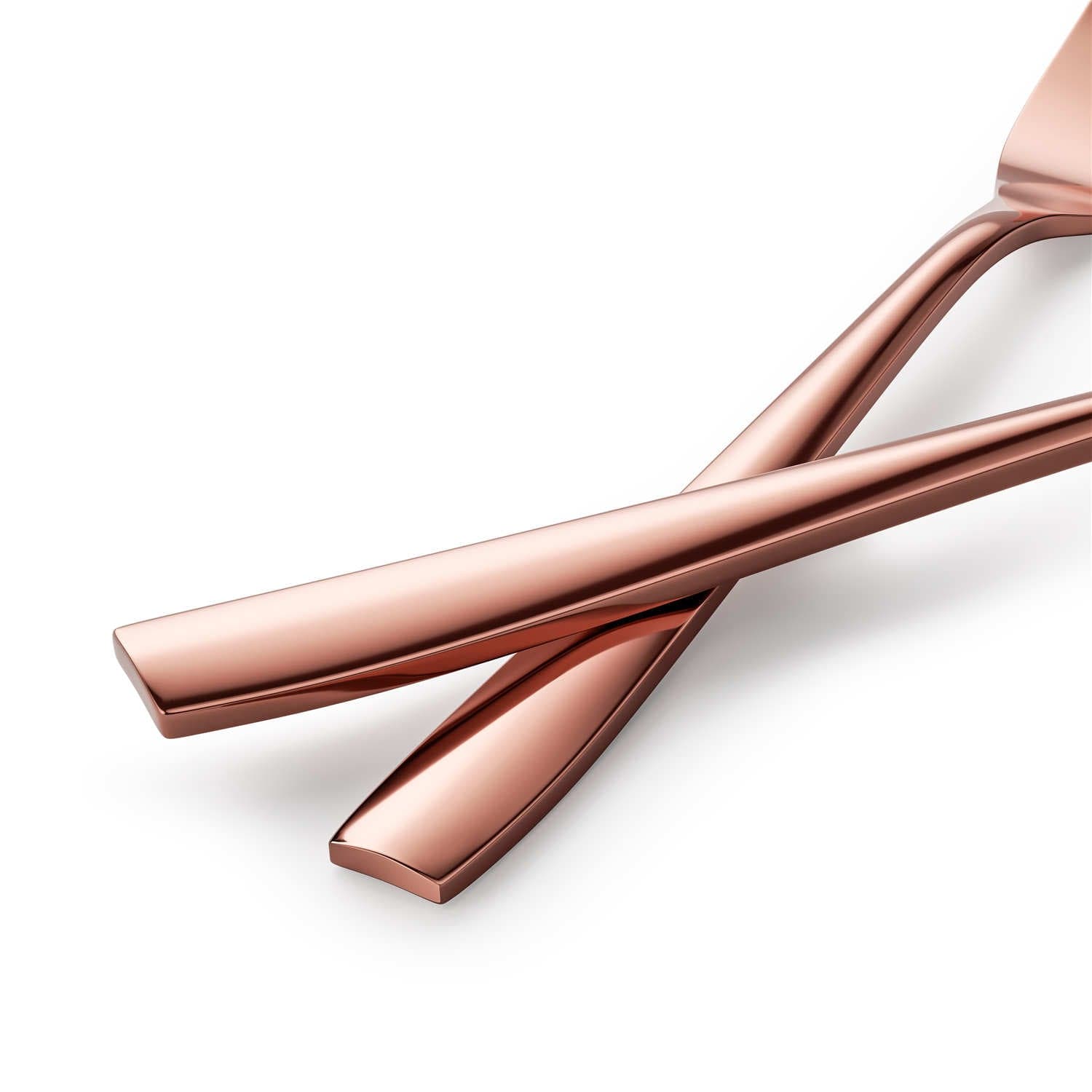 30 Piece Flatware Set Squared Tip Service for 6