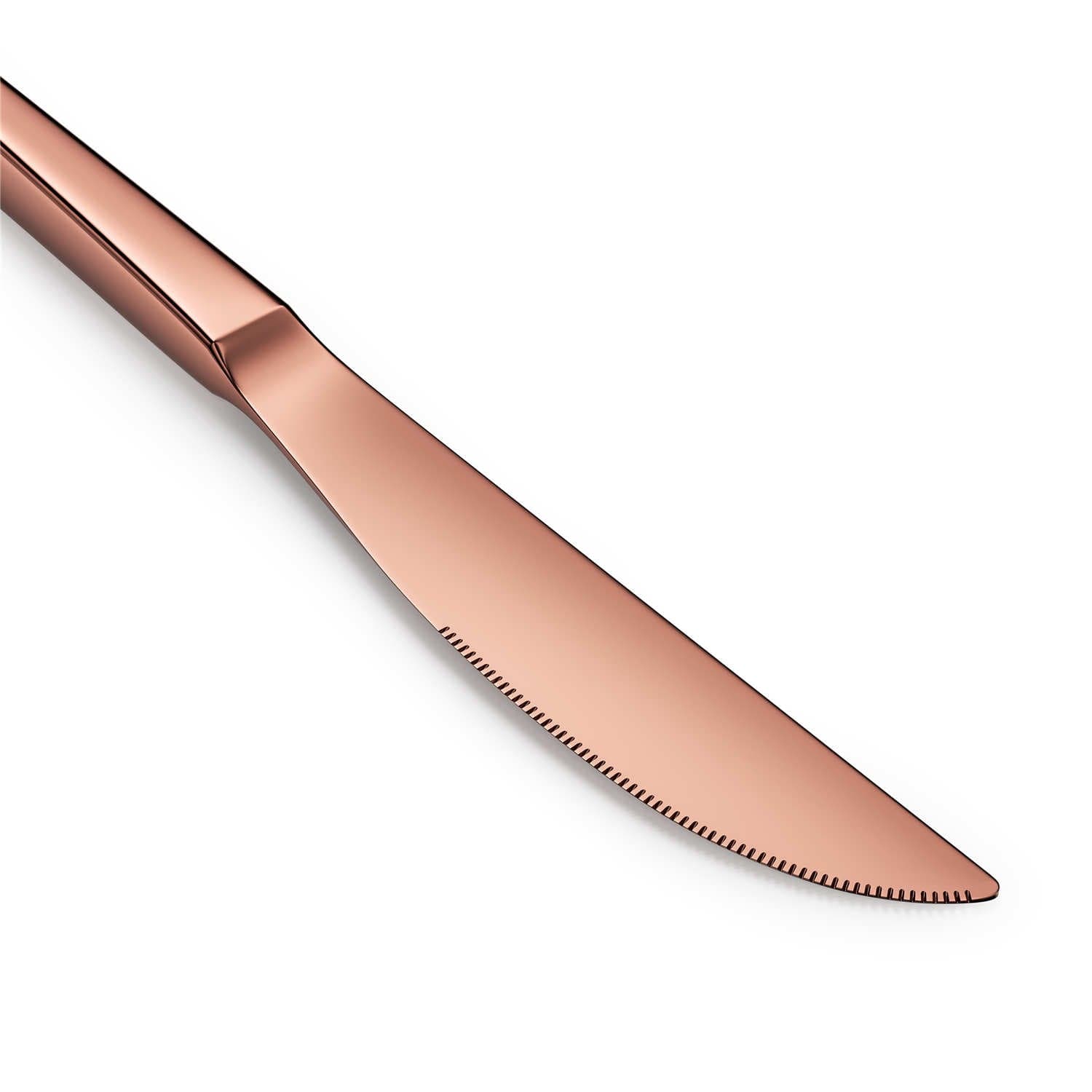 30 Piece Flatware Set Squared Tip Service for 6