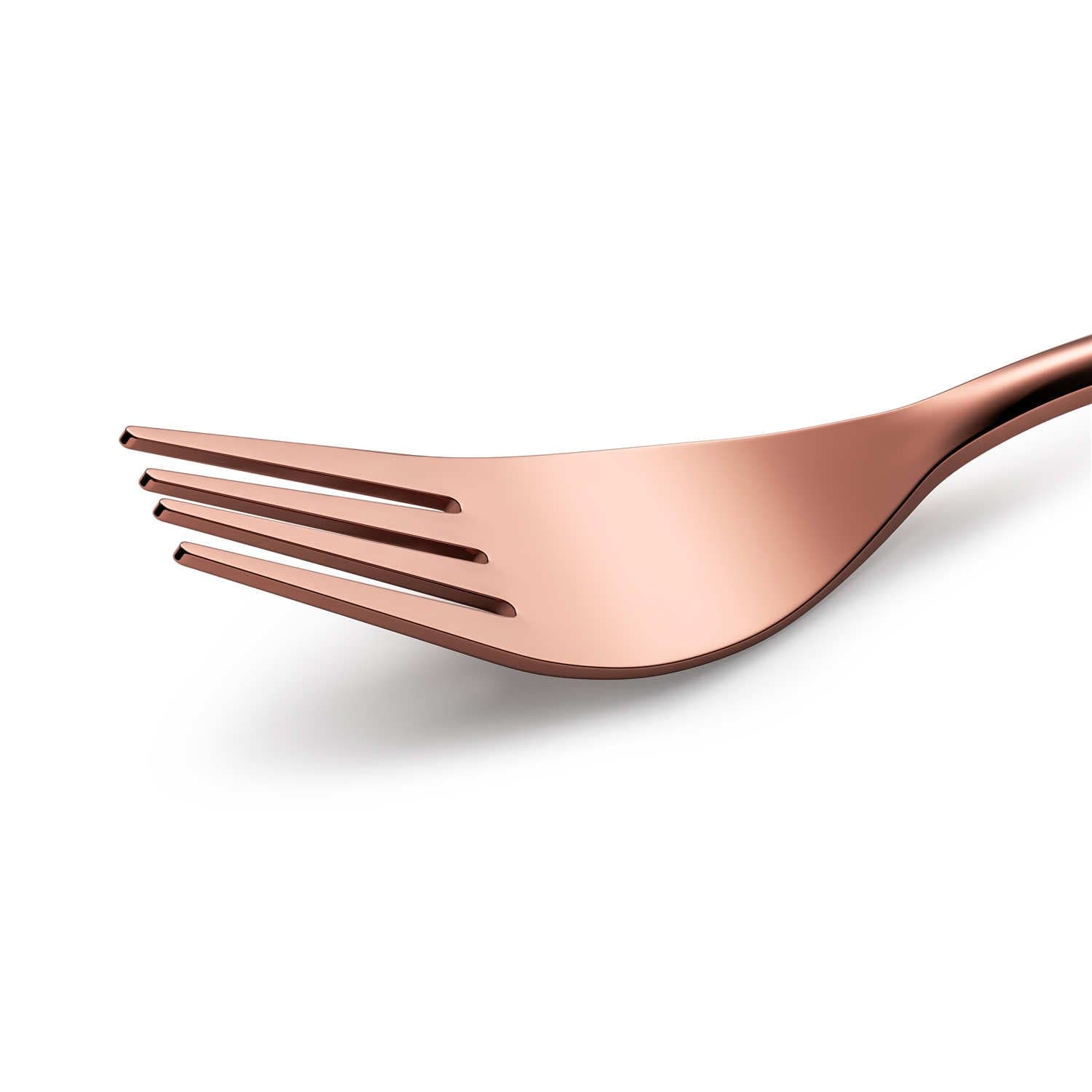 30 Piece Flatware Set Squared Tip Service for 6