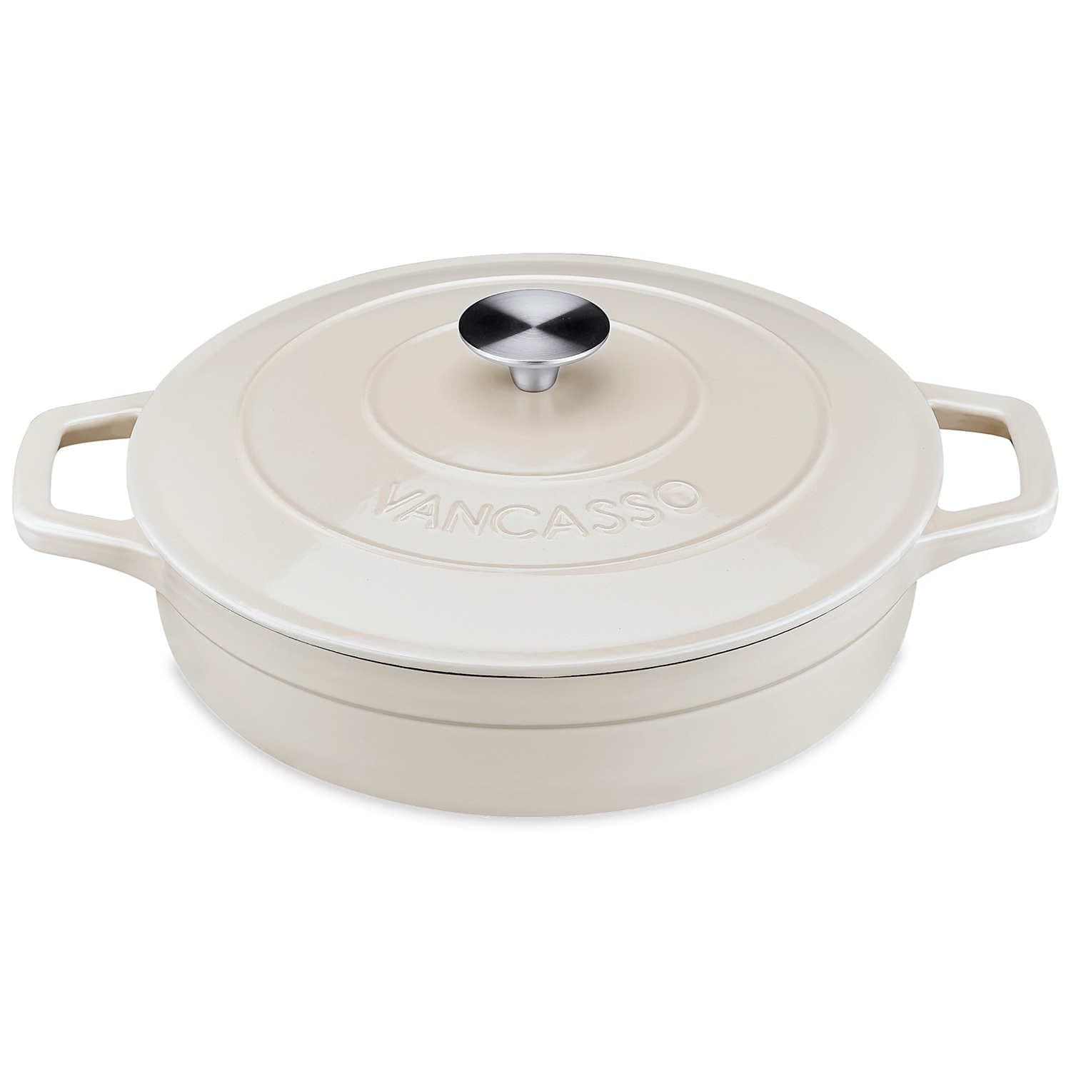 3.8QT Enameled Cast Iron Braiser