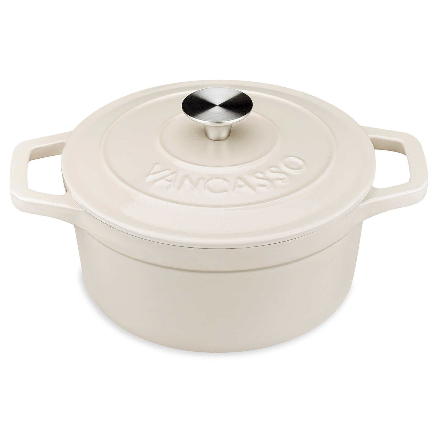2QT Enameled Cast Iron Round Dutch Oven