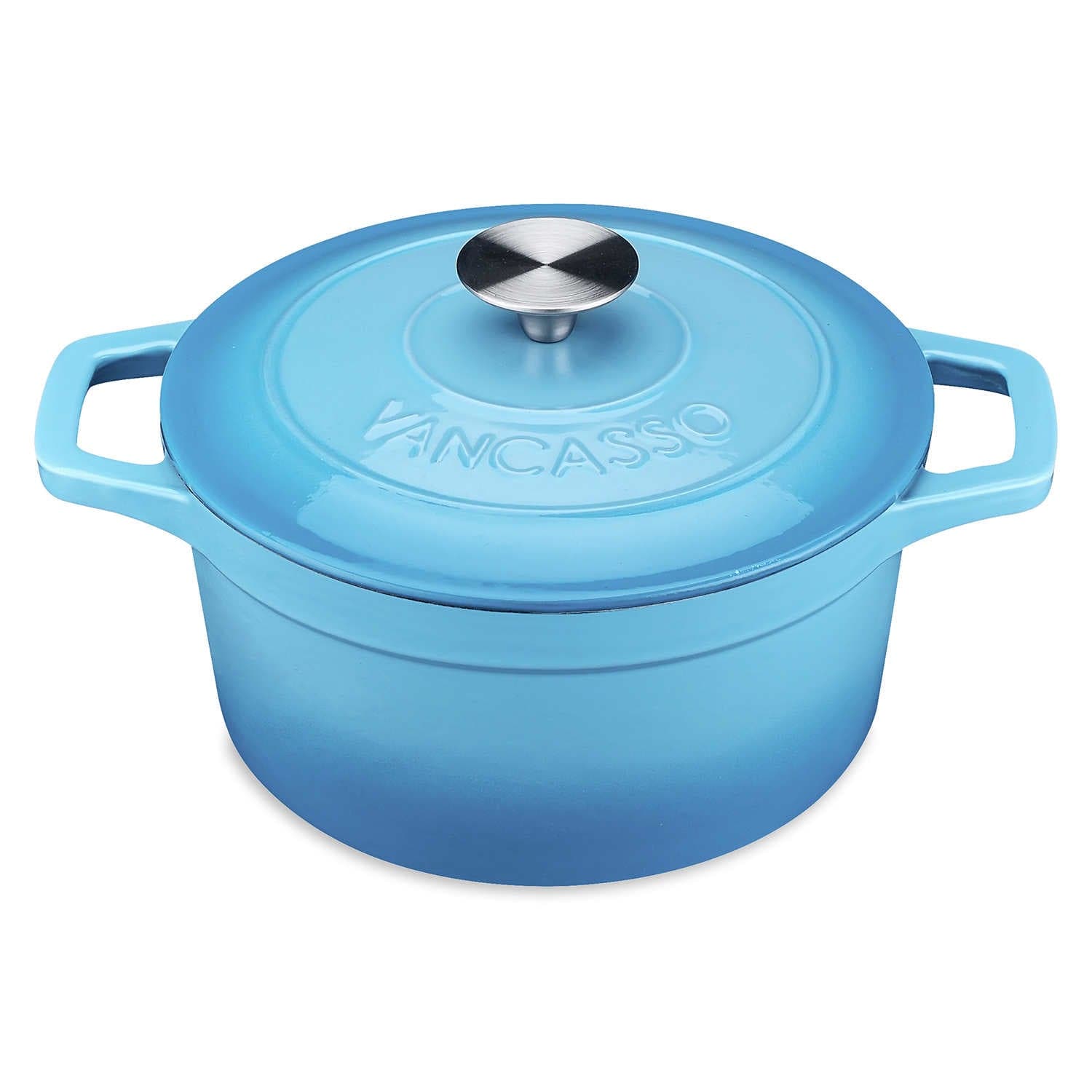 3.2QT Enameled Cast Iron Round Dutch Oven