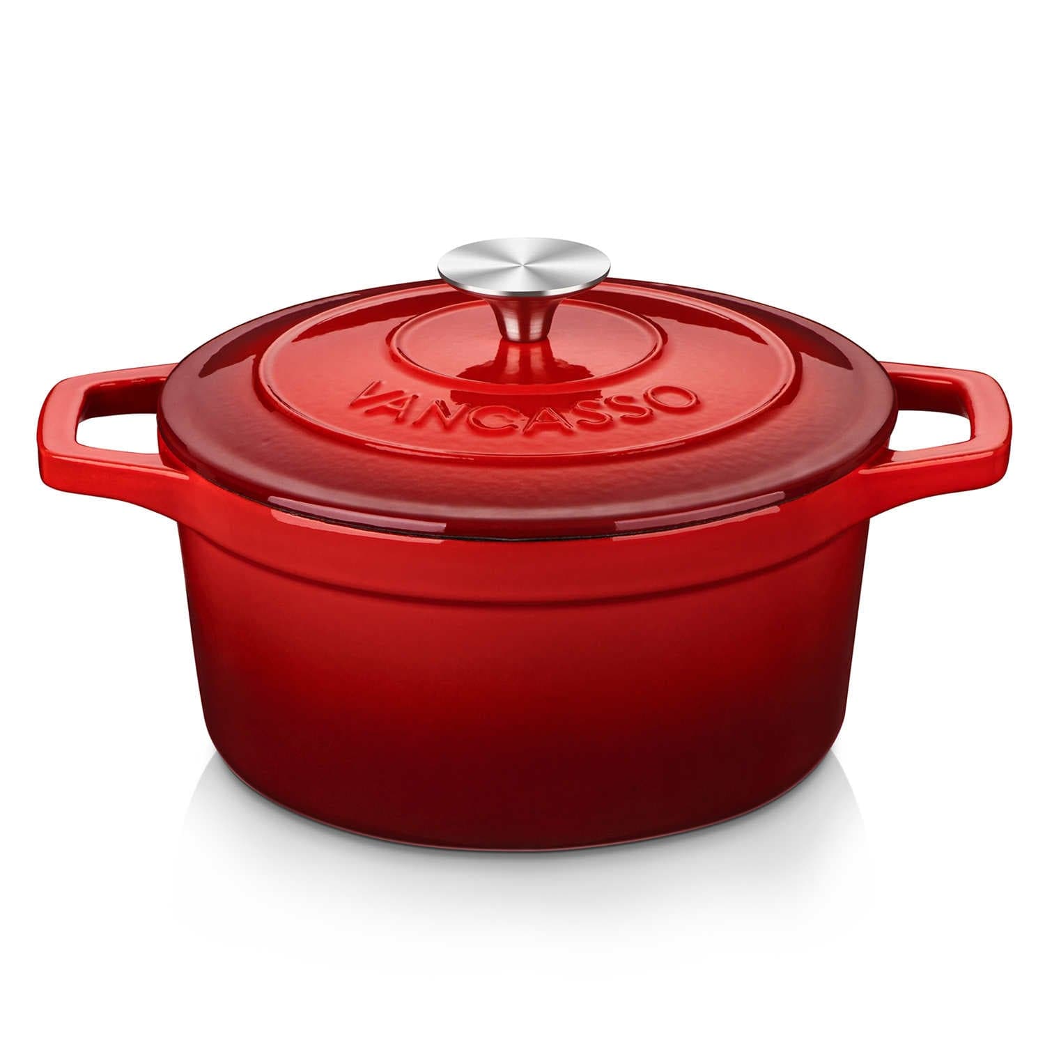 3.2QT Enameled Cast Iron Round Dutch Oven