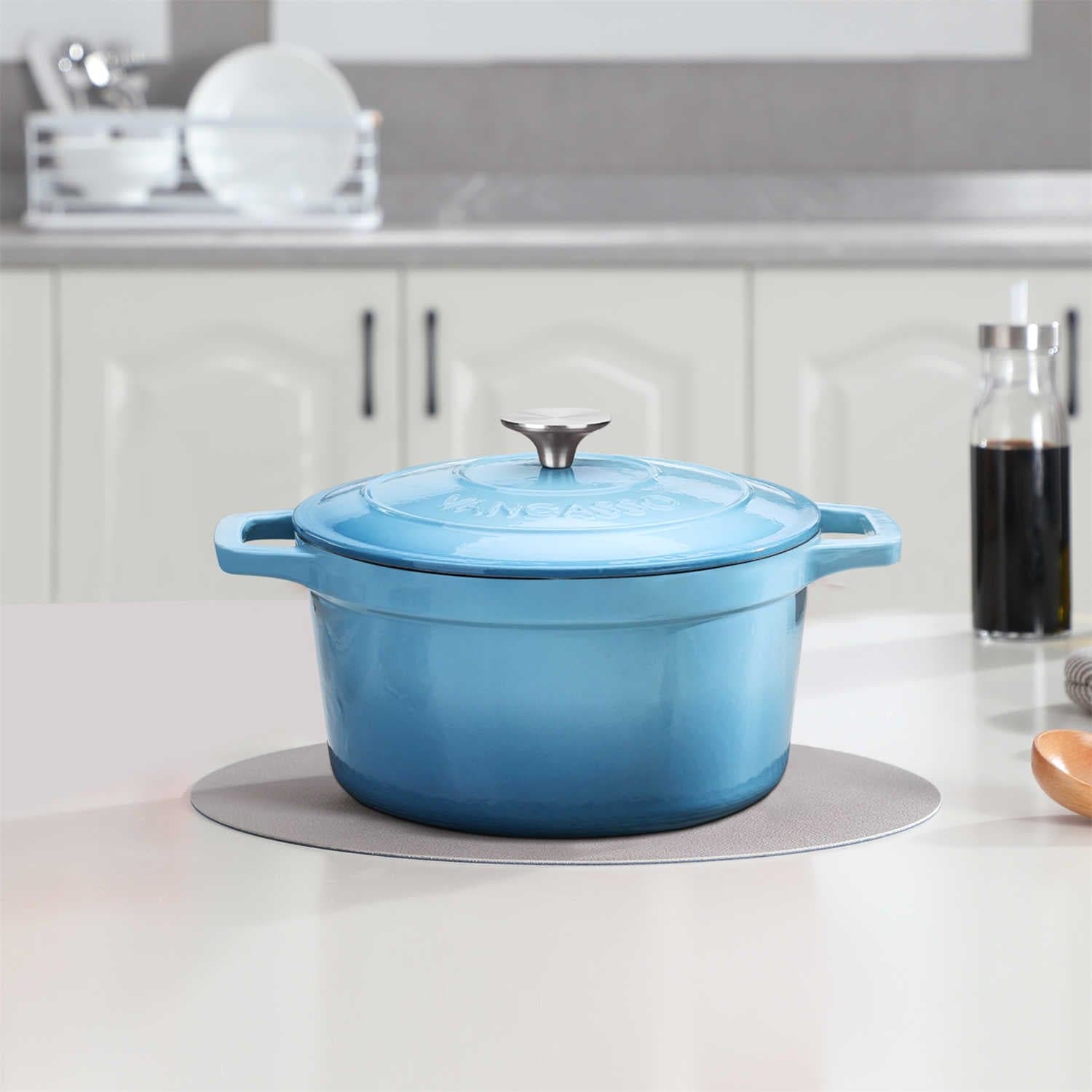 4.5QT Enameled Cast Iron Round Dutch Oven