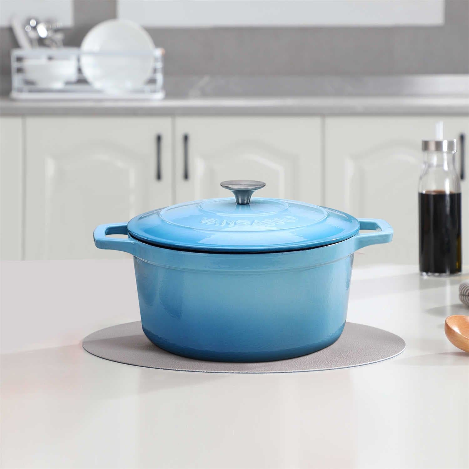 6QT Enameled Cast Iron Round Dutch Oven